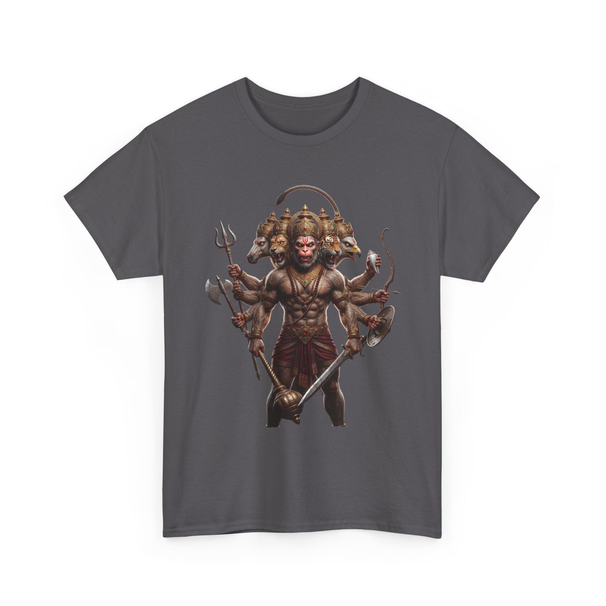 Panchamukhi Hanuman T-Shirt – Multi-Color Jai Shree Ram Tee (Front Print)