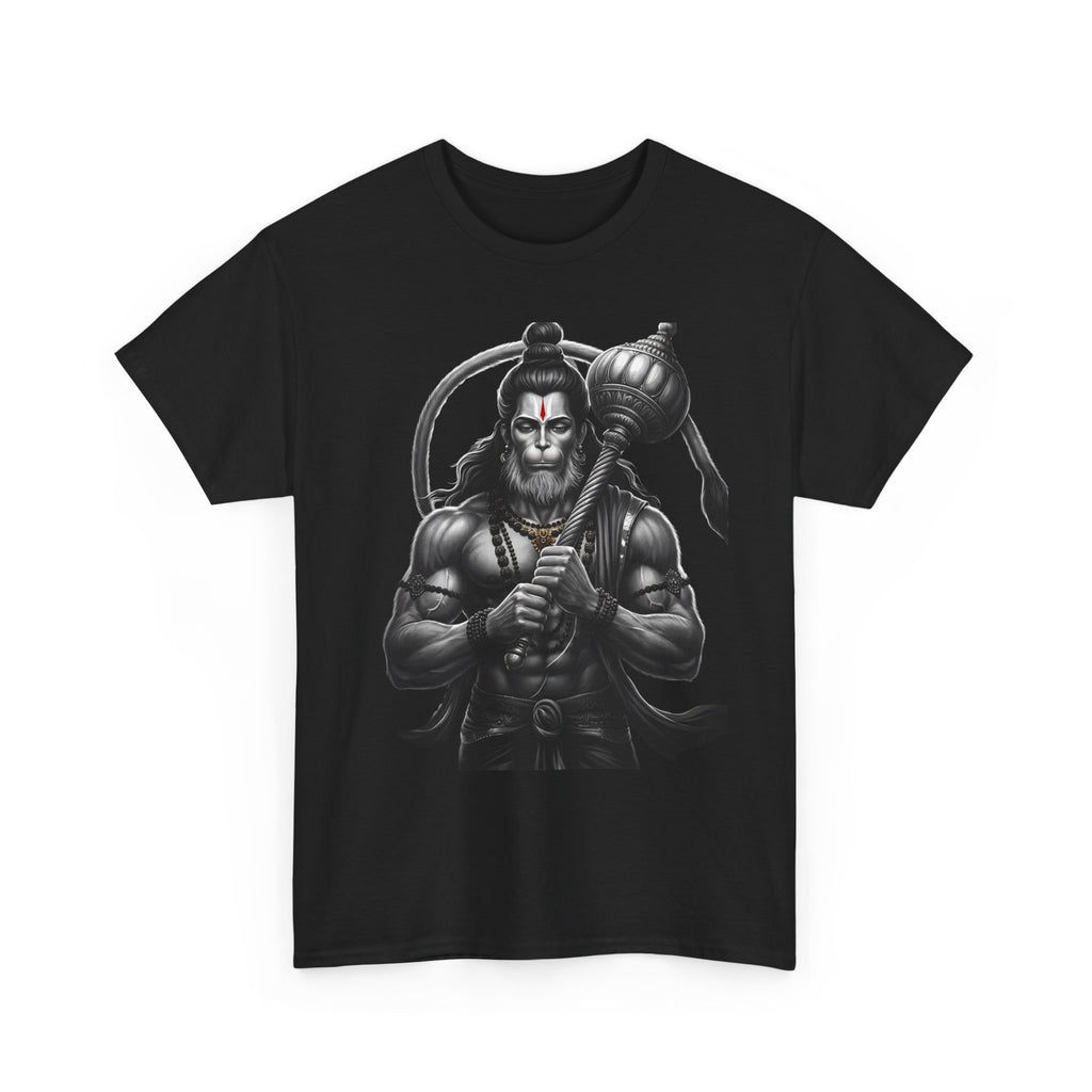 Bajrangi Bali Hanuman Front Print T-Shirt | Jai Shree Ram Devotional Tee