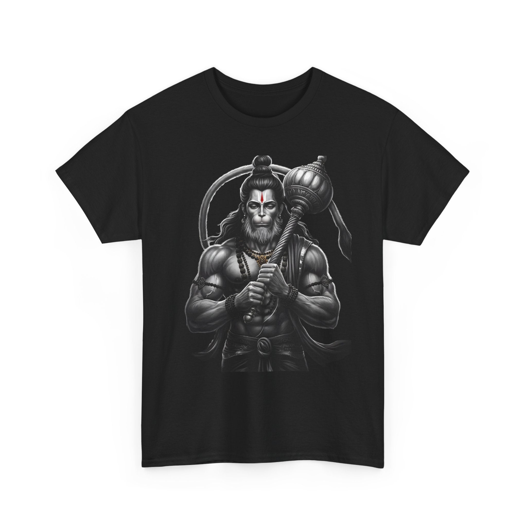Bajrangi Bali Hanuman Front Print T-Shirt | Jai Shree Ram Devotional Tee