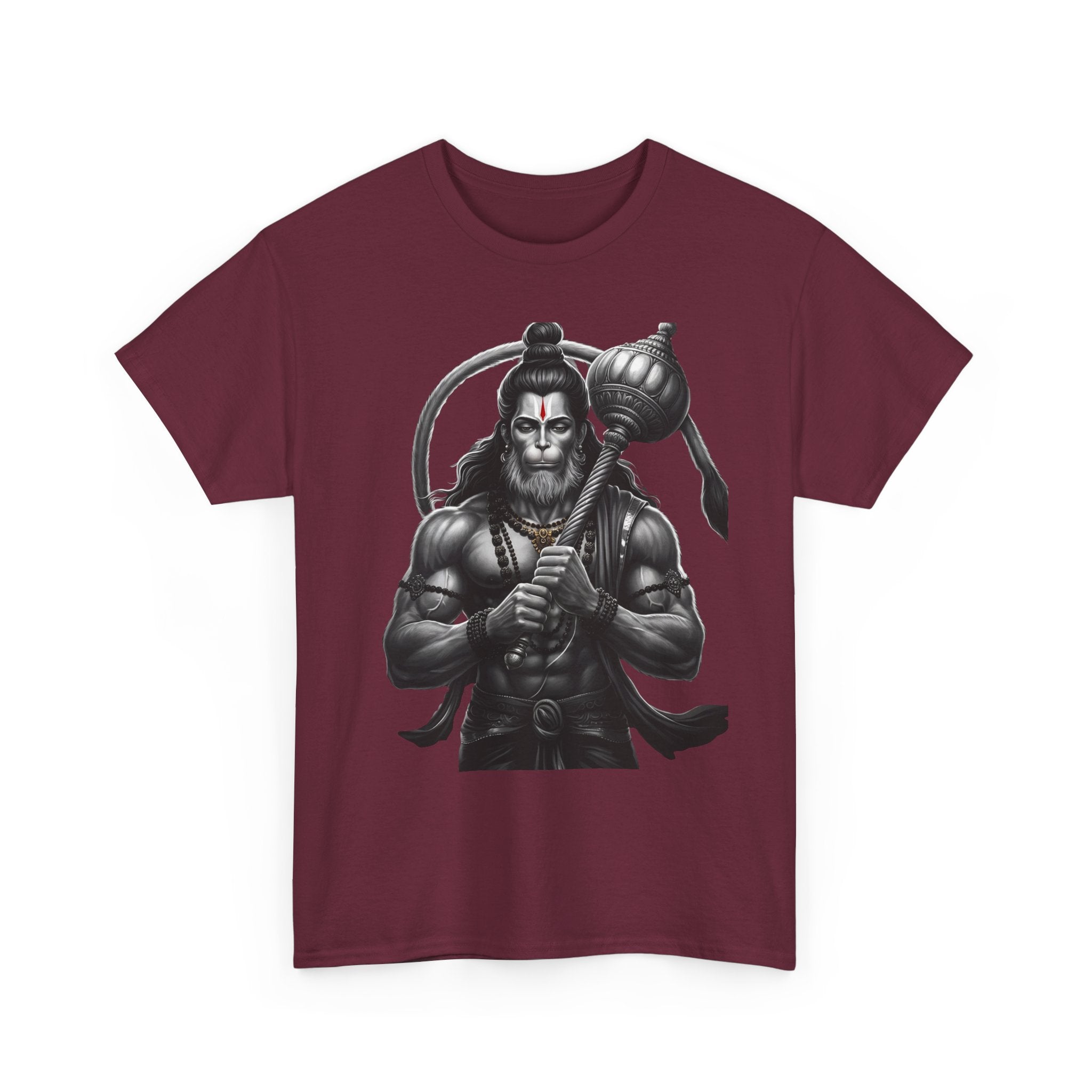 Bajrangi Bali Hanuman Front Print T-Shirt | Jai Shree Ram Devotional Tee