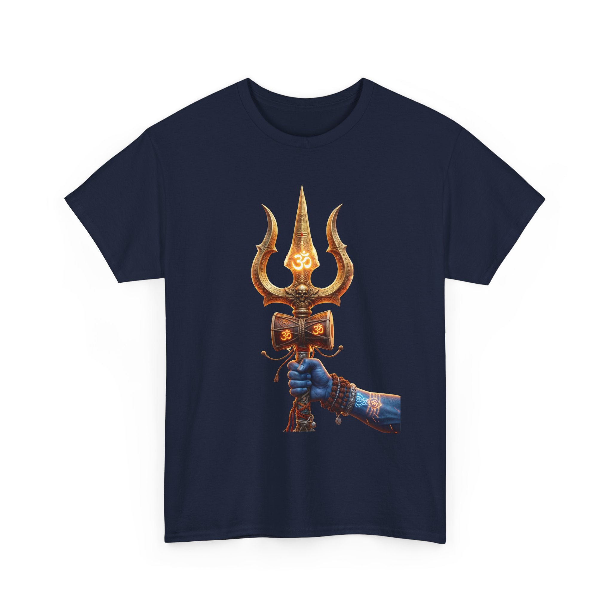 Bholenath Trishul Front Print T-Shirt | Om Namah Shivaya Mahadev Shiva Trishul Devotional Tee