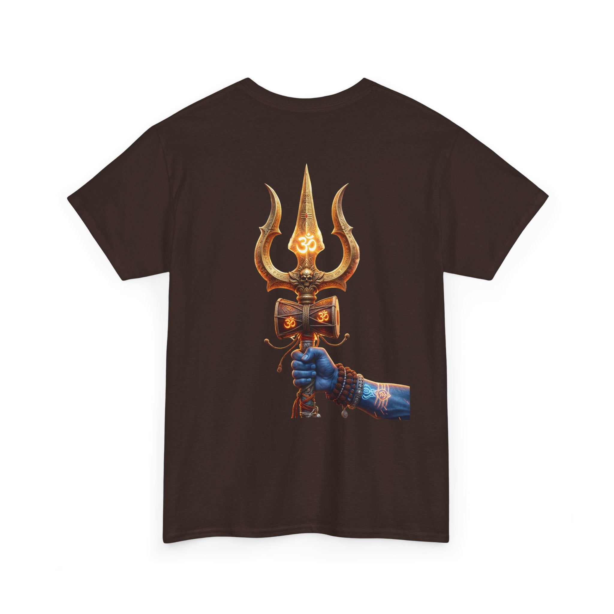 Bholenath Trishul Black Print T-Shirt | Om Namah Shivaya Mahadev Shiva Trishul Devotional Tee