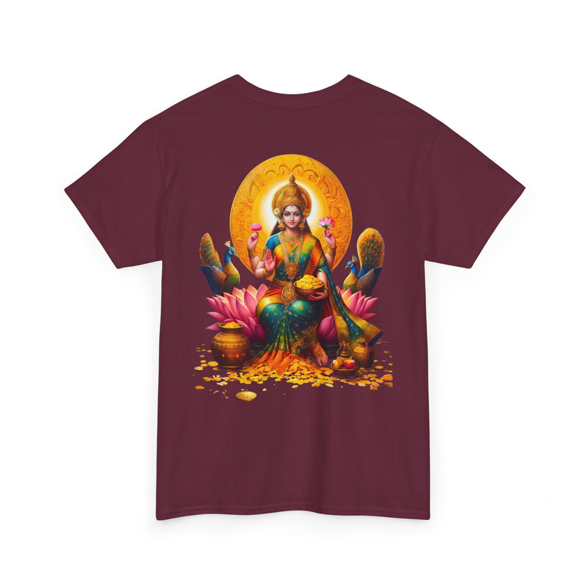 Laxmi Mata T-Shirt – Devotional Goddess Tee (Back Print)