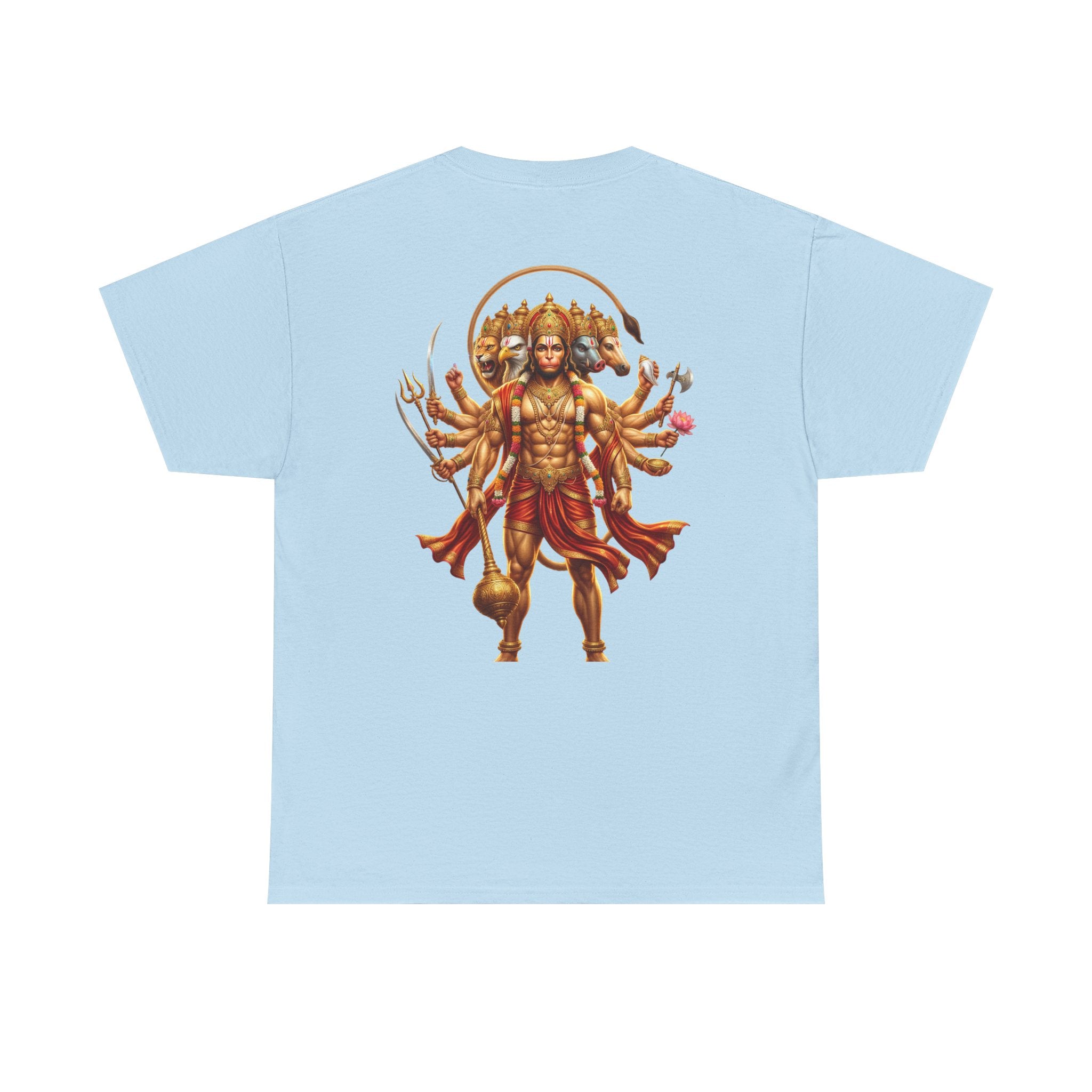 Panchamukhi Hanuman T-Shirt – Jai Shree Ram Devotional Tee (Back Print)