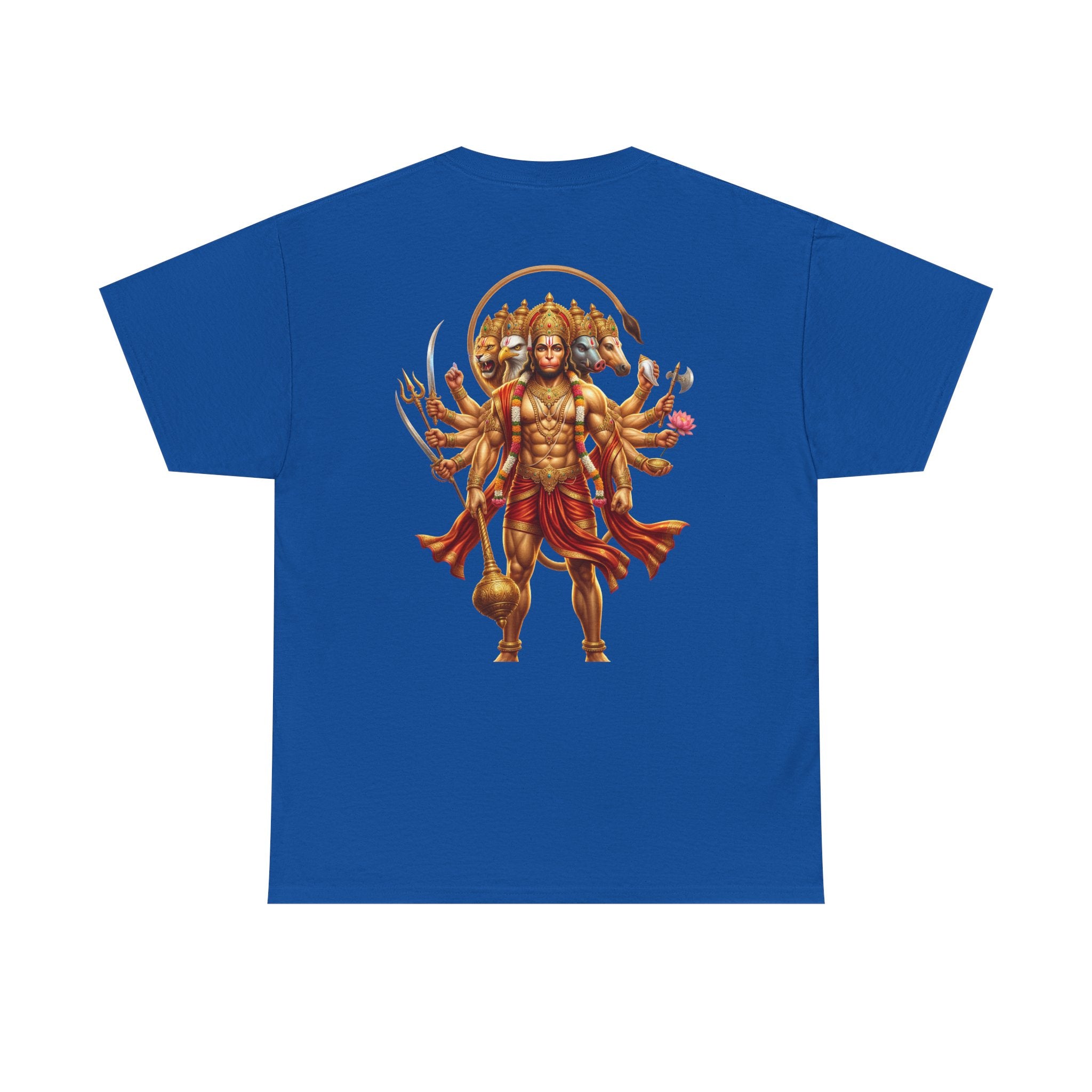 Panchamukhi Hanuman T-Shirt – Jai Shree Ram Devotional Tee (Back Print)
