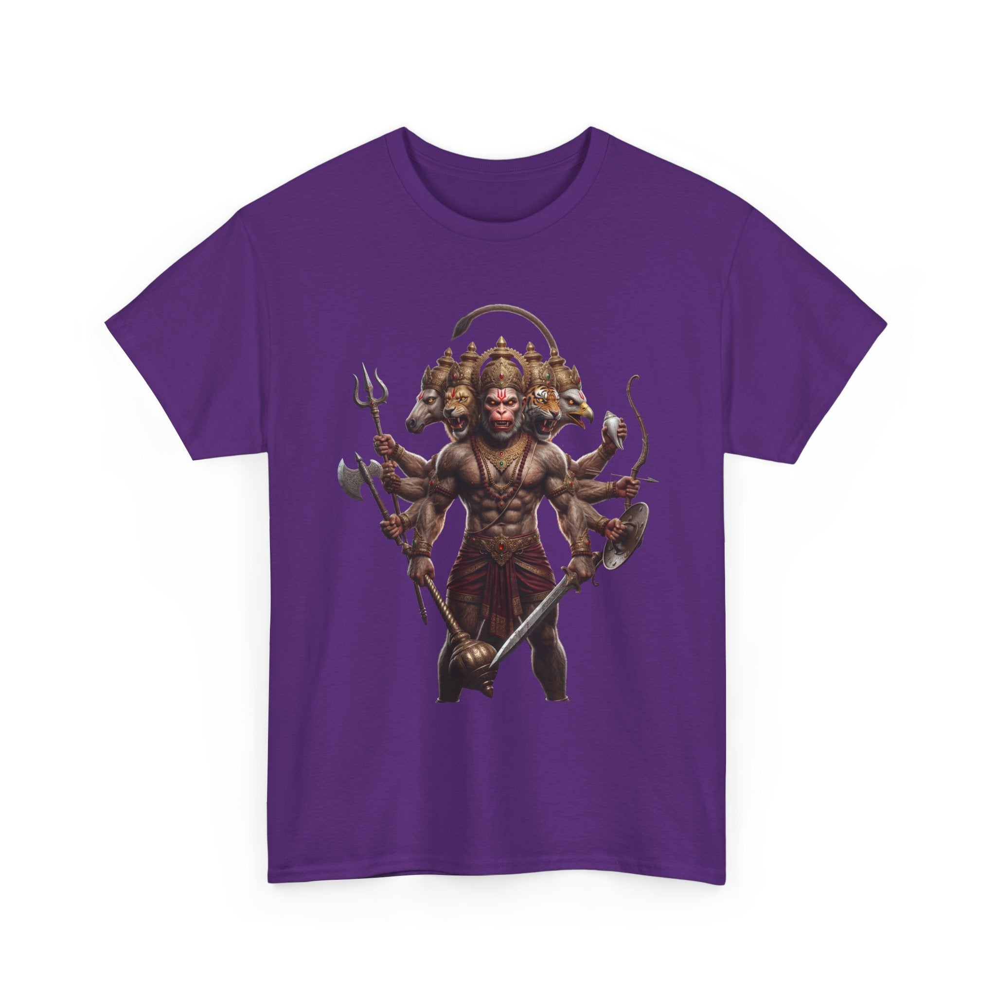 Panchamukhi Hanuman T-Shirt – Multi-Color Jai Shree Ram Tee (Front Print)