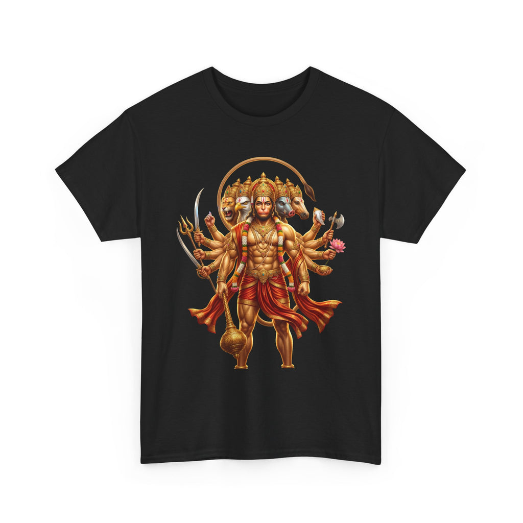 Panchamukhi Hanuman T-Shirt – Jai Shree Ram Devotional Tee (Front Print)