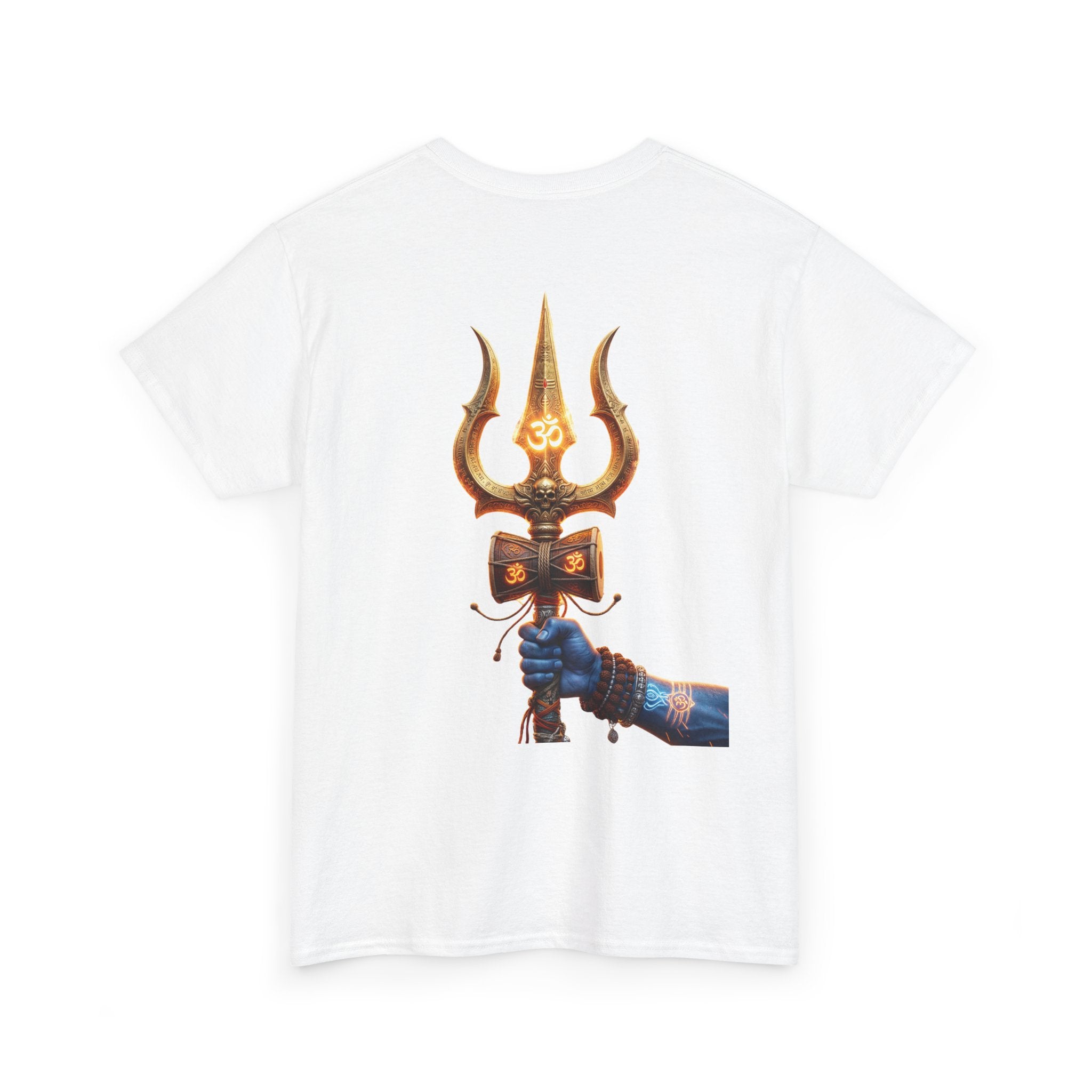Bholenath Trishul Black Print T-Shirt | Om Namah Shivaya Mahadev Shiva Trishul Devotional Tee