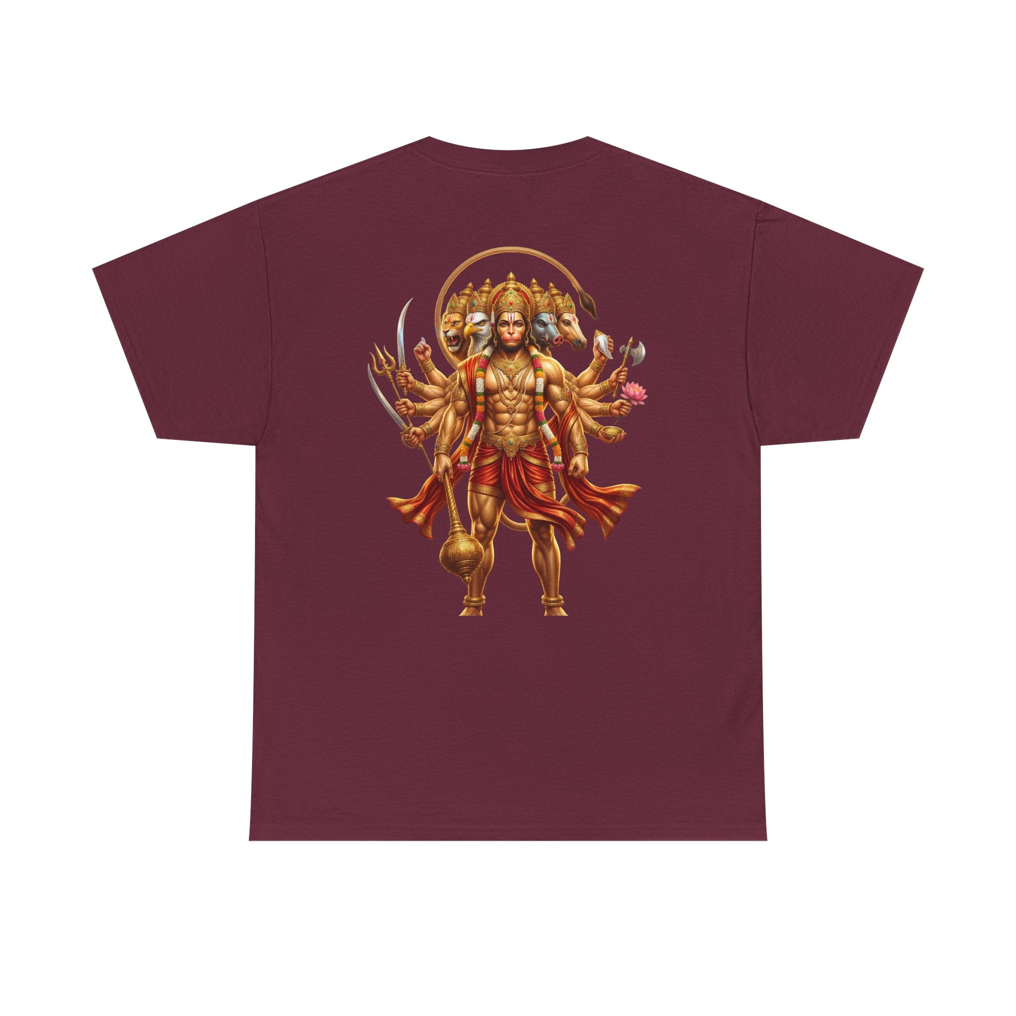 Panchamukhi Hanuman T-Shirt – Jai Shree Ram Devotional Tee (Back Print)