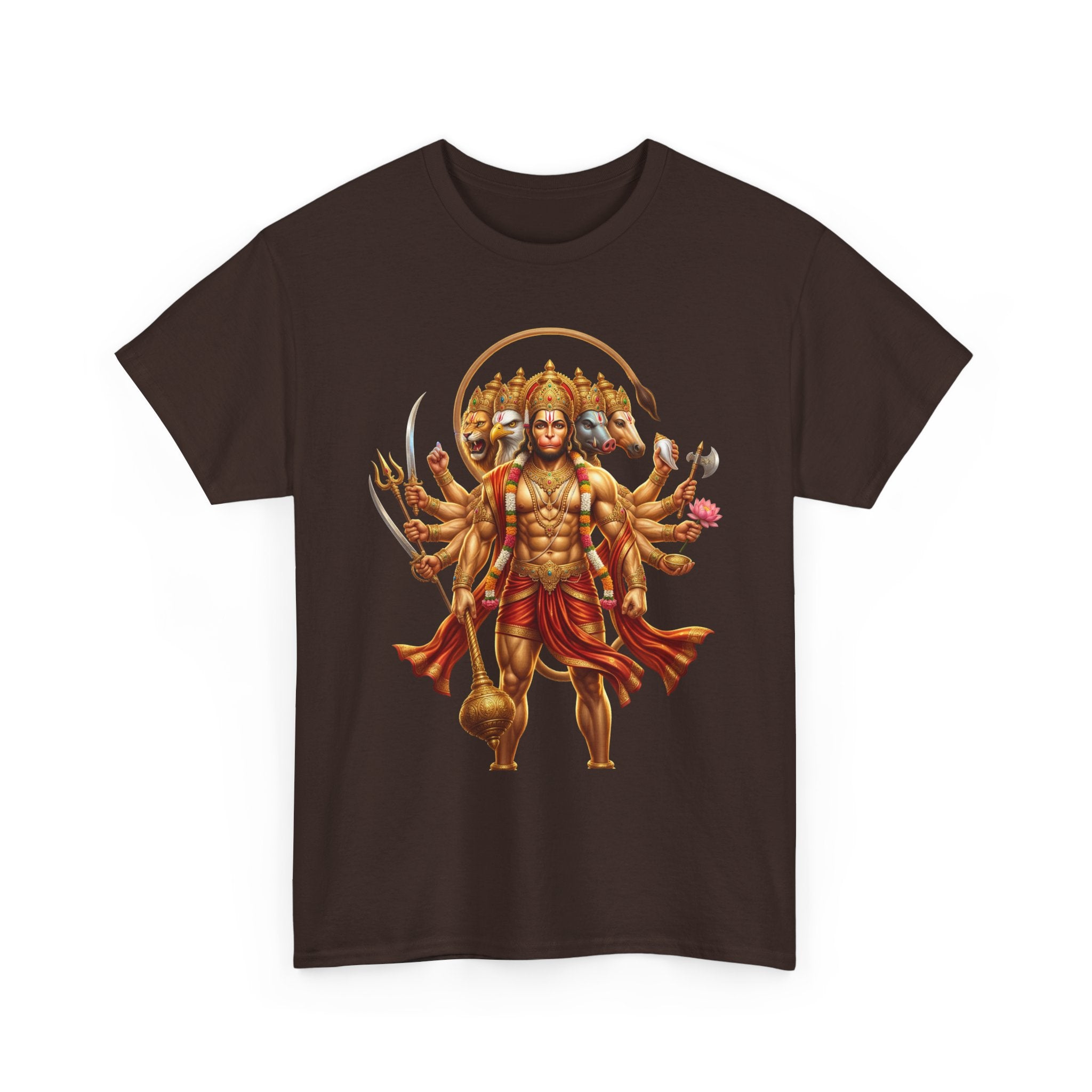 Panchamukhi Hanuman T-Shirt – Jai Shree Ram Devotional Tee (Front Print)