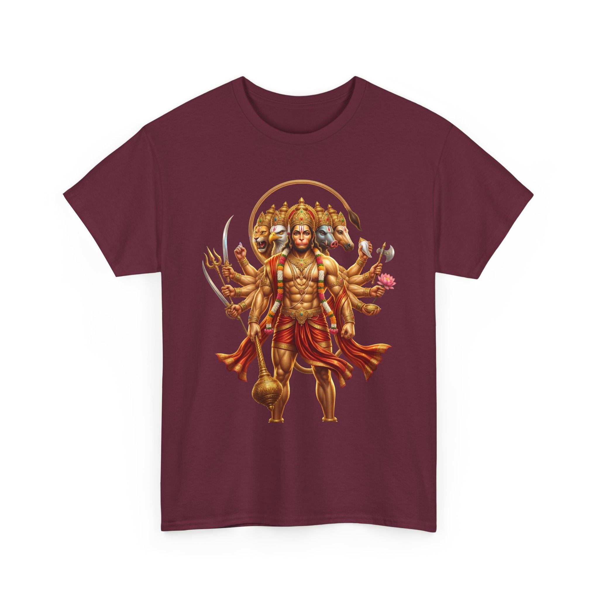 Panchamukhi Hanuman T-Shirt – Jai Shree Ram Devotional Tee (Front Print)