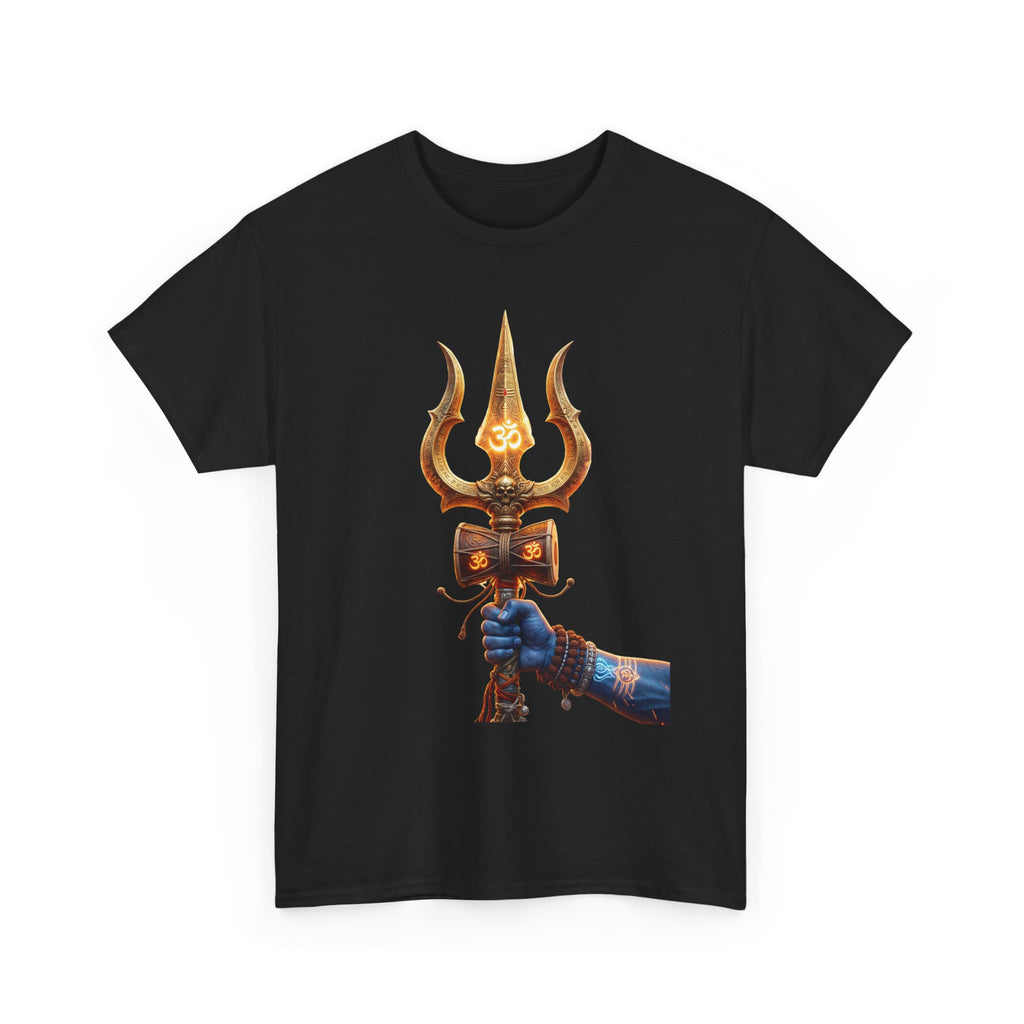 Bholenath Trishul Front Print T-Shirt | Om Namah Shivaya Mahadev Shiva Trishul Devotional Tee