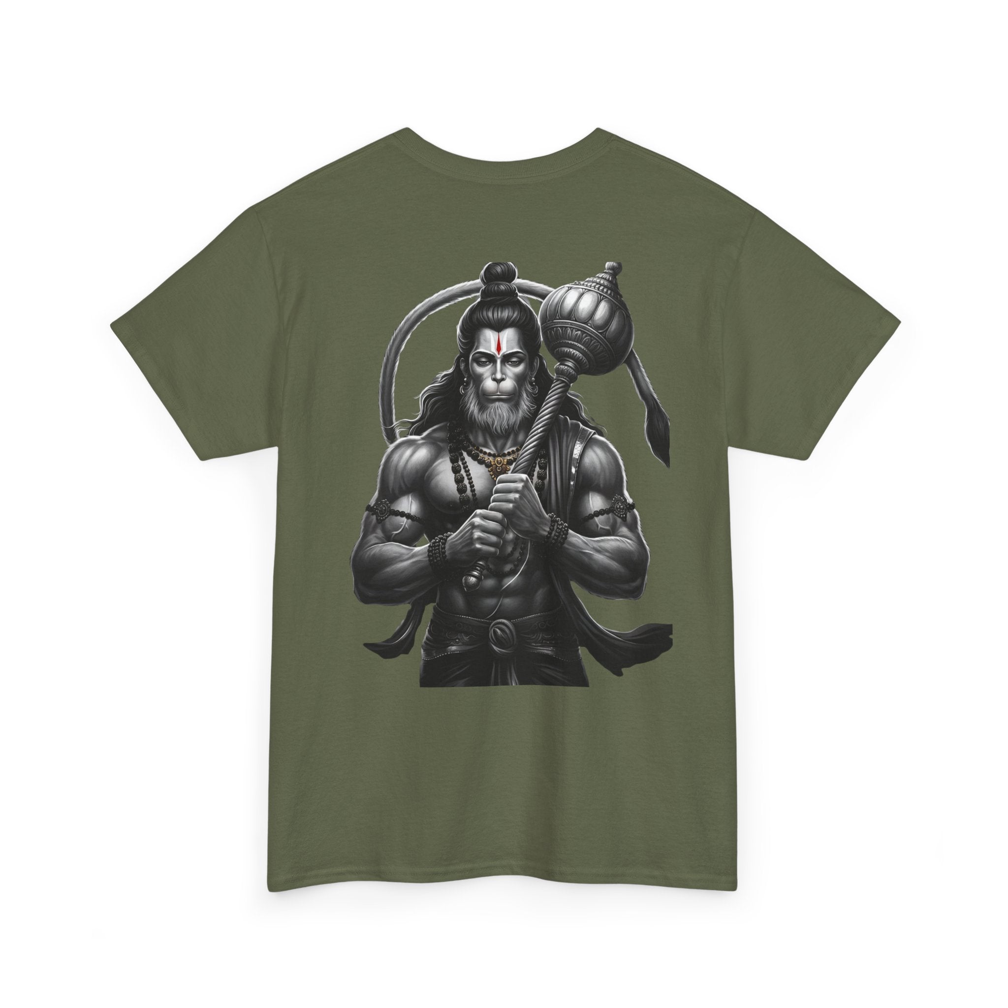 Bajrangi Bali Hanuman Black Print T-Shirt | Jai Shree Ram Devotional Tee