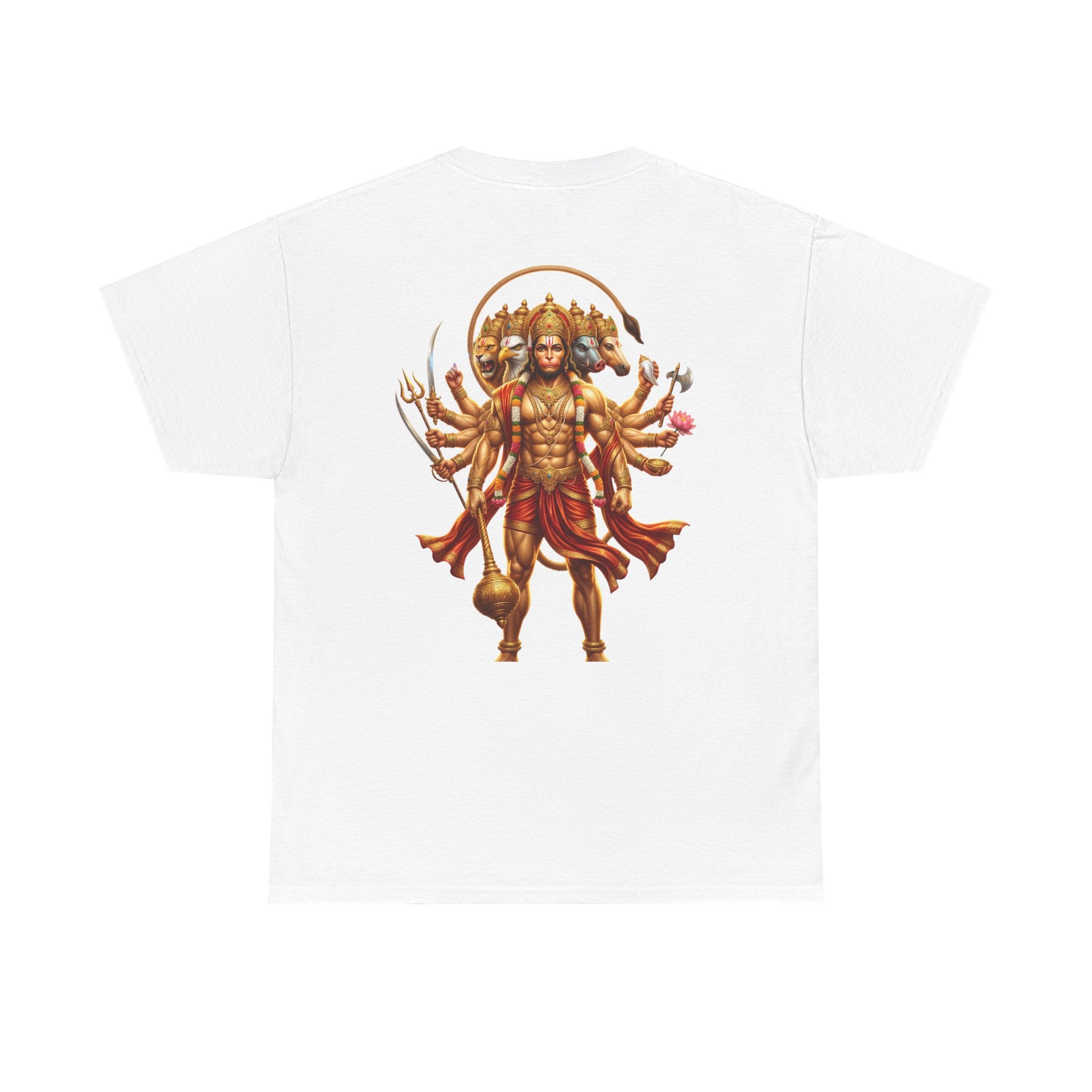 Panchamukhi Hanuman T-Shirt – Jai Shree Ram Devotional Tee (Back Print)