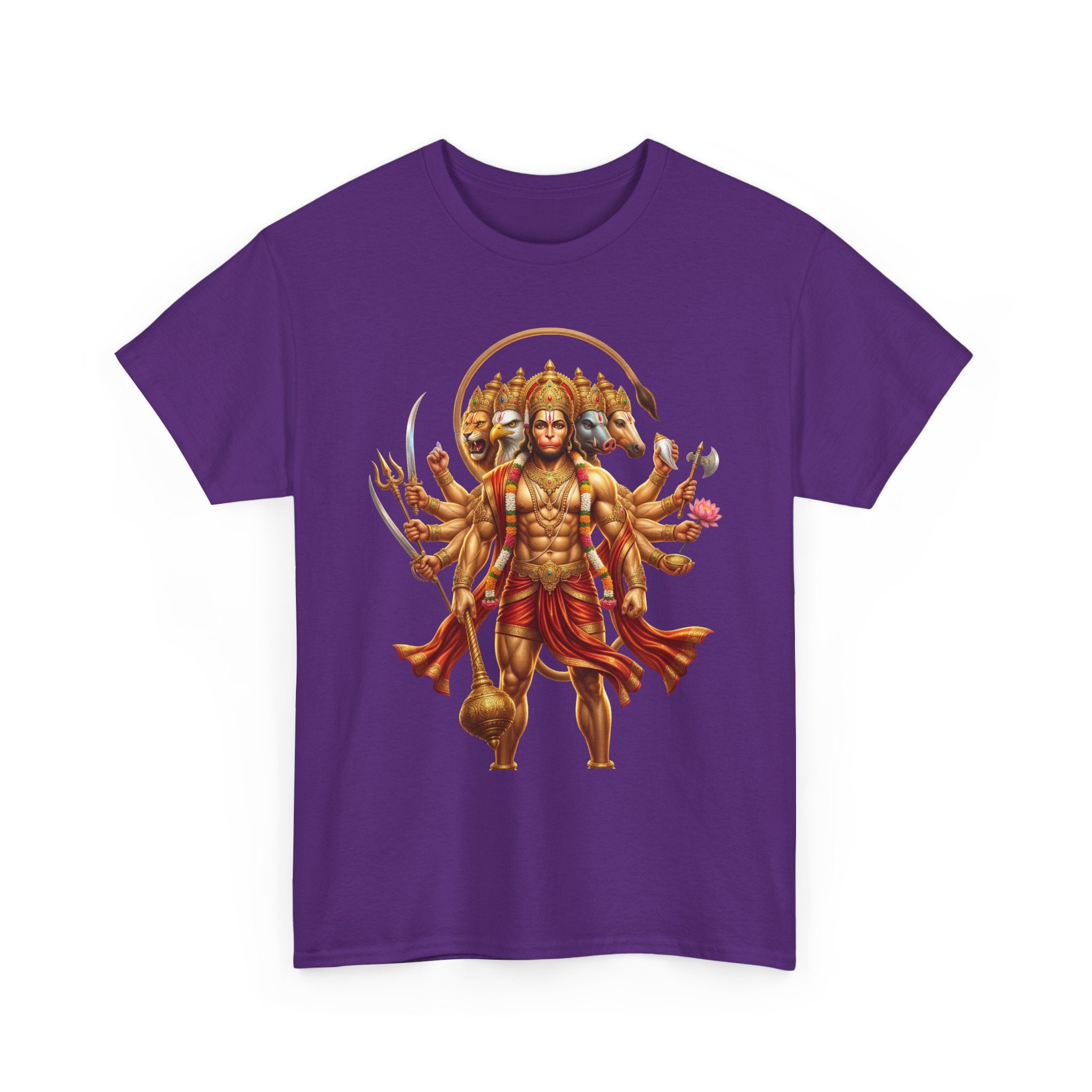 Panchamukhi Hanuman T-Shirt – Jai Shree Ram Devotional Tee (Front Print)