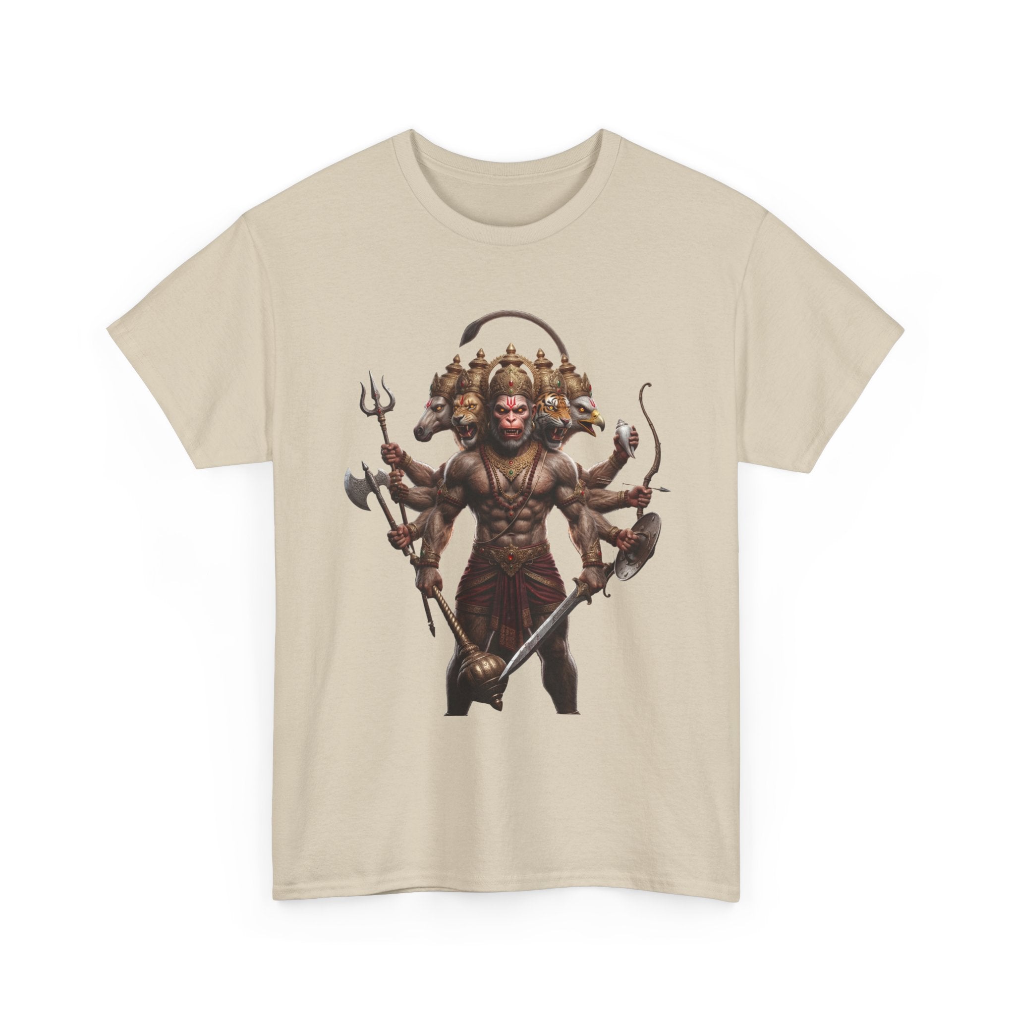 Panchamukhi Hanuman T-Shirt – Multi-Color Jai Shree Ram Tee (Front Print)