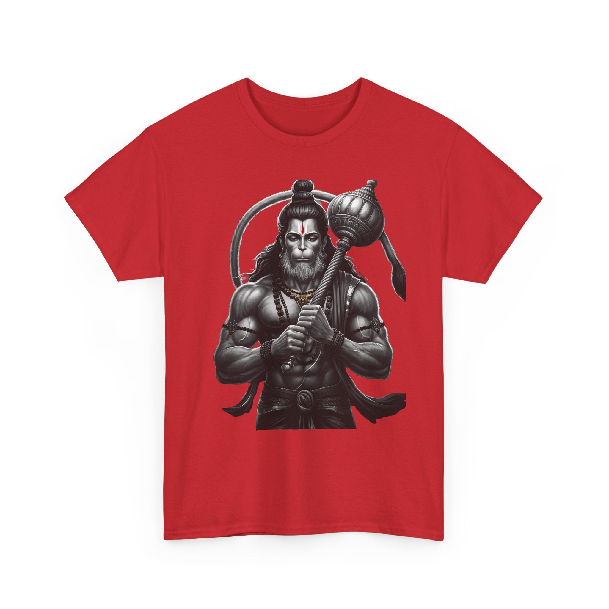 Bajrangi Bali Hanuman Front Print T-Shirt | Jai Shree Ram Devotional Tee