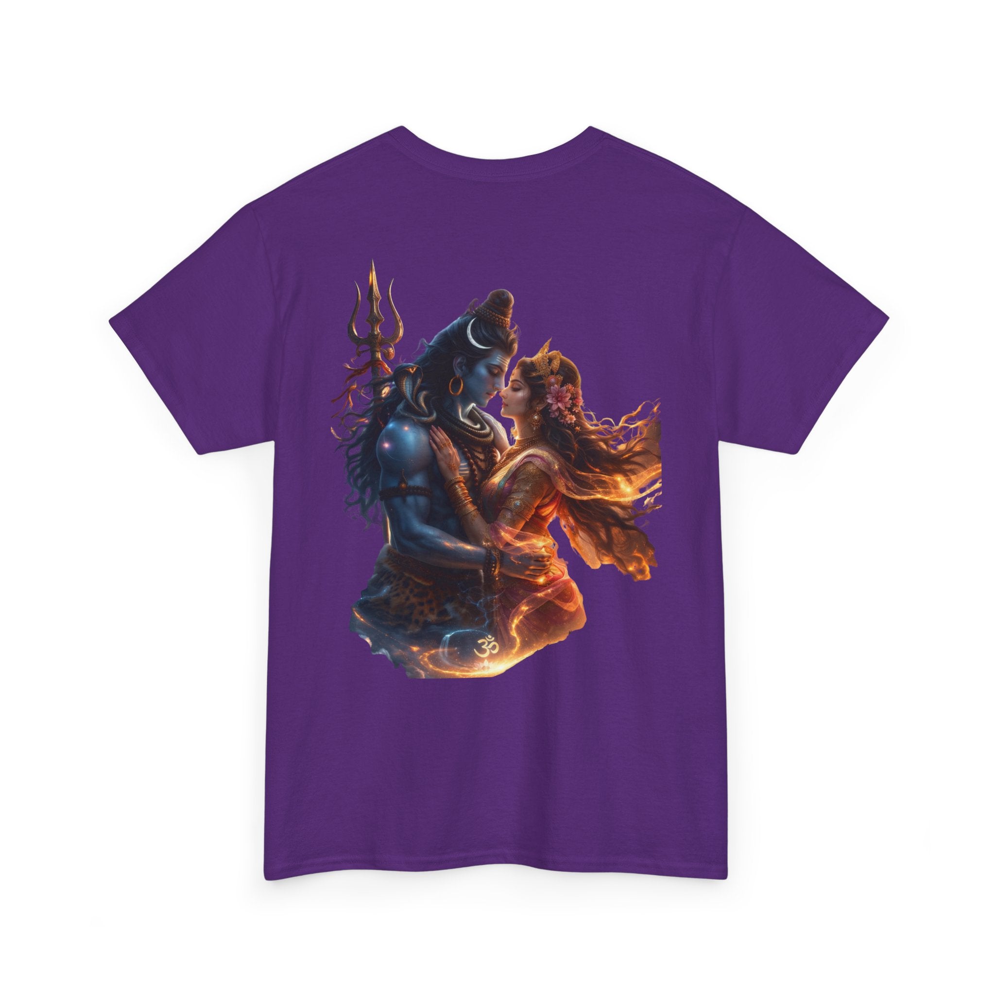 Shiv Parvati T-Shirt – Devotional Mahadev Tee (Back Print)