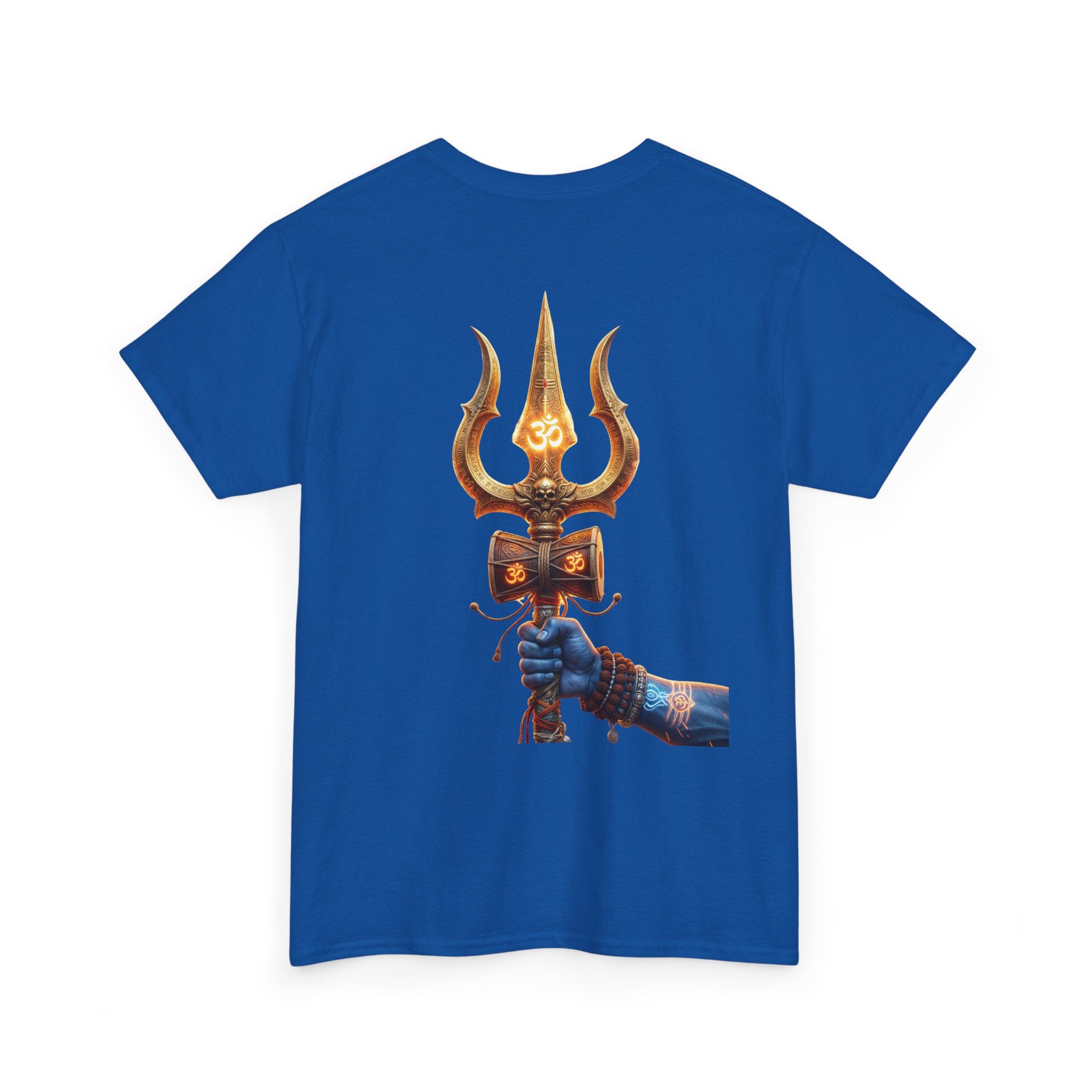 Bholenath Trishul Black Print T-Shirt | Om Namah Shivaya Mahadev Shiva Trishul Devotional Tee