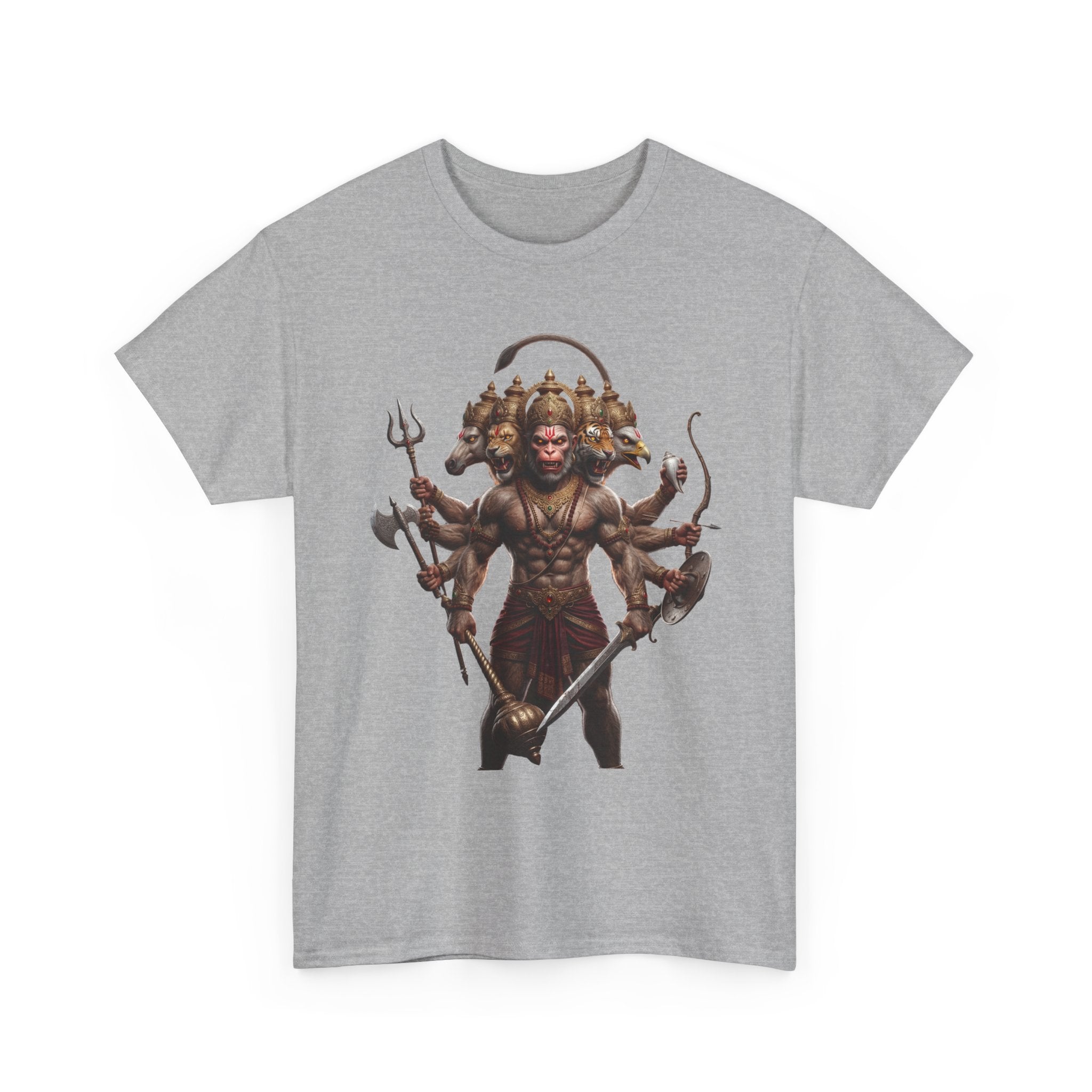 Panchamukhi Hanuman T-Shirt – Multi-Color Jai Shree Ram Tee (Front Print)