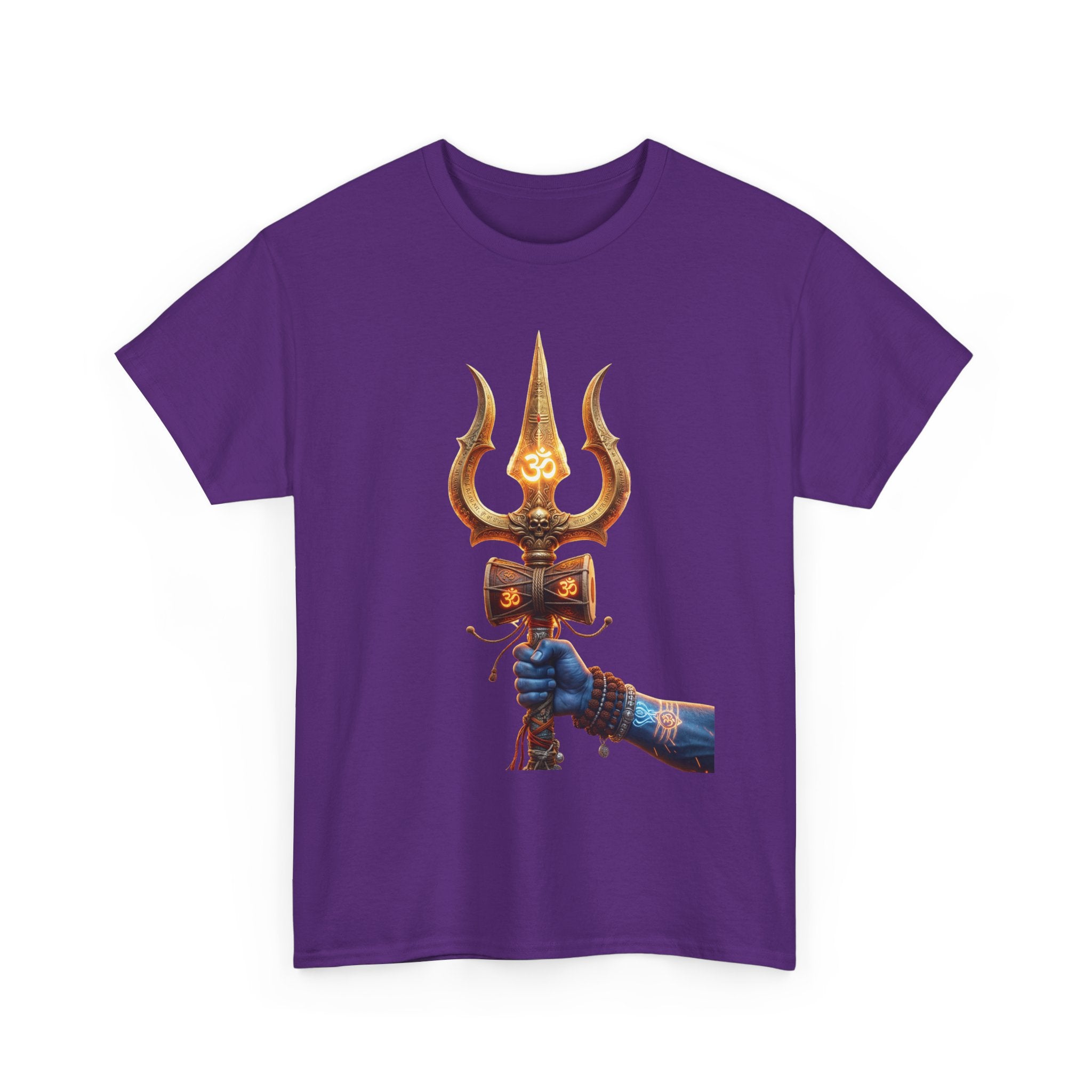 Bholenath Trishul Front Print T-Shirt | Om Namah Shivaya Mahadev Shiva Trishul Devotional Tee