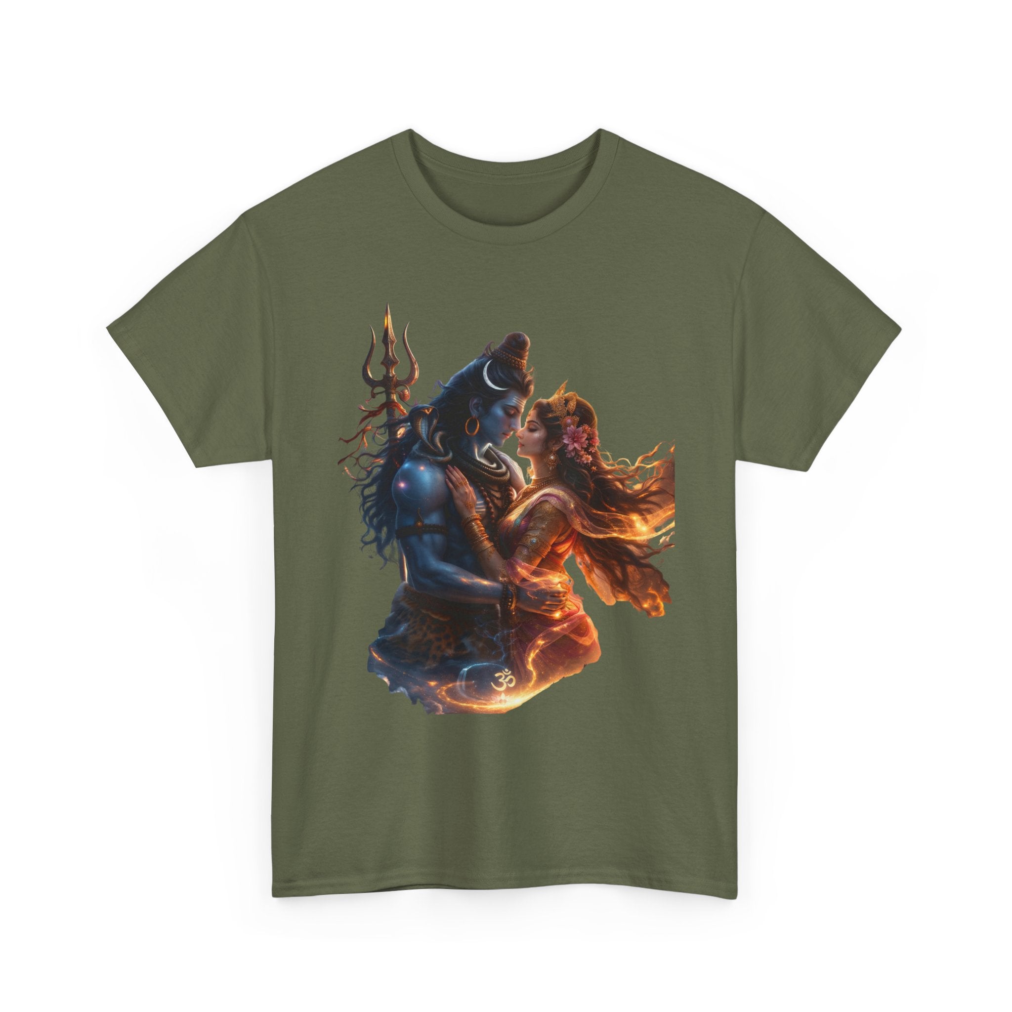 Shiv Parvati T-Shirt – Devotional Mahadev Tee (Front Print)