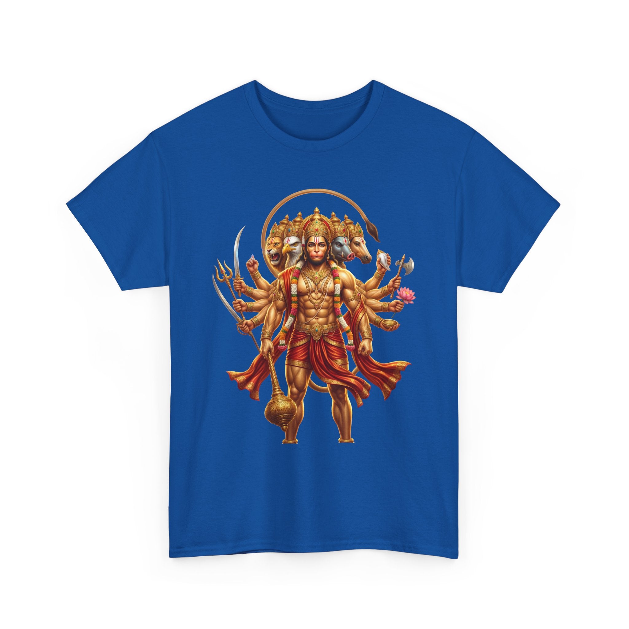 Panchamukhi Hanuman T-Shirt – Jai Shree Ram Devotional Tee (Front Print)