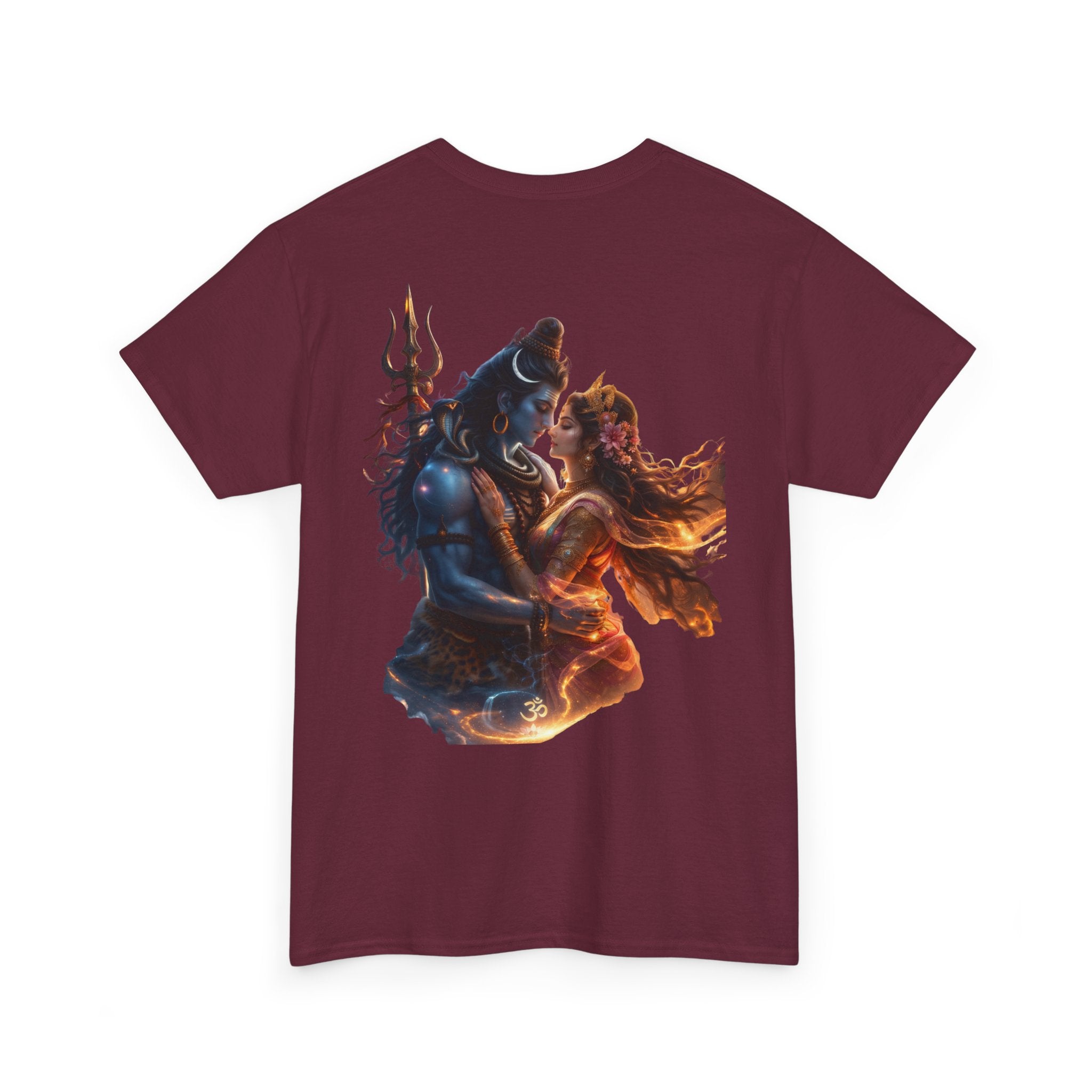 Shiv Parvati T-Shirt – Devotional Mahadev Tee (Back Print)