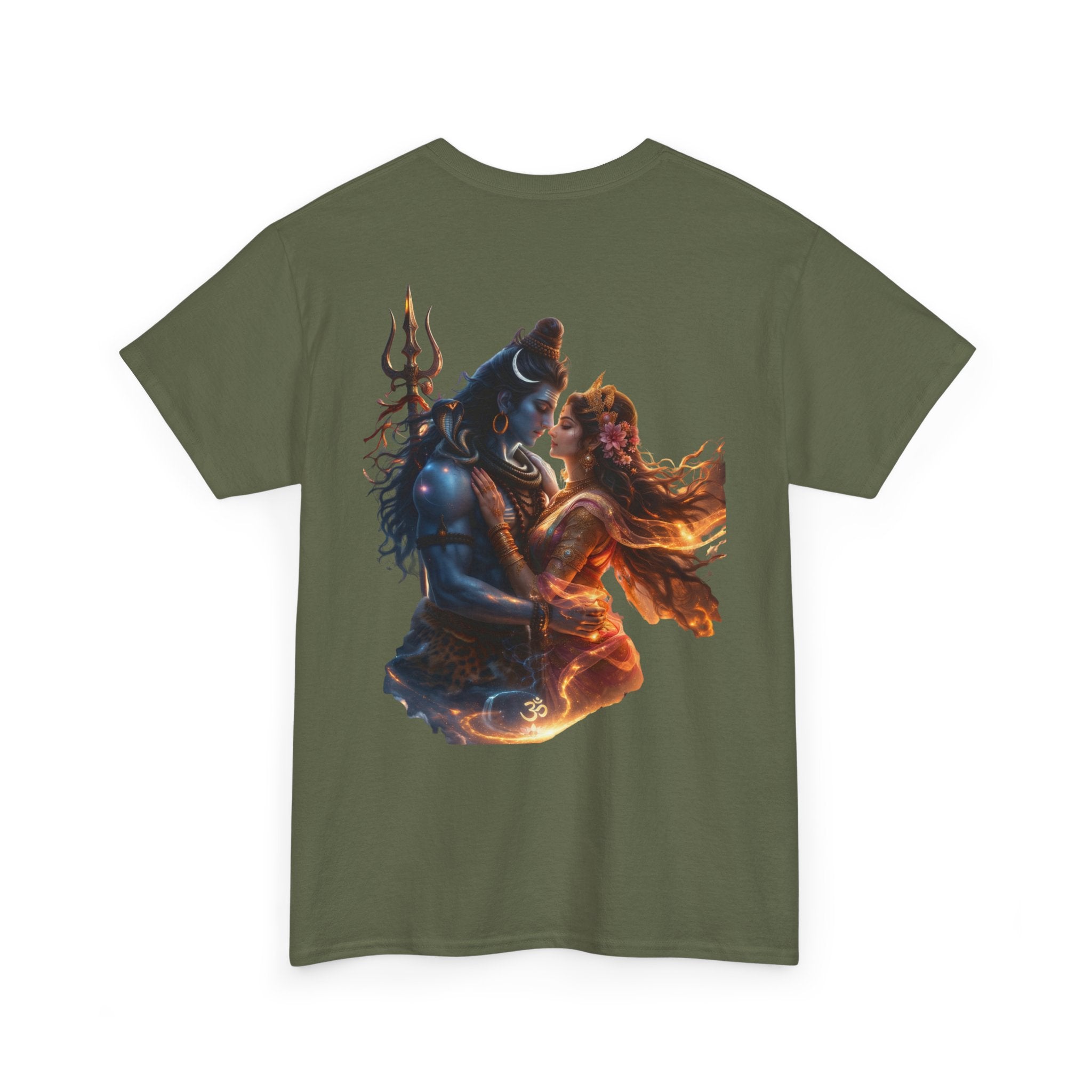 Shiv Parvati T-Shirt – Devotional Mahadev Tee (Back Print)