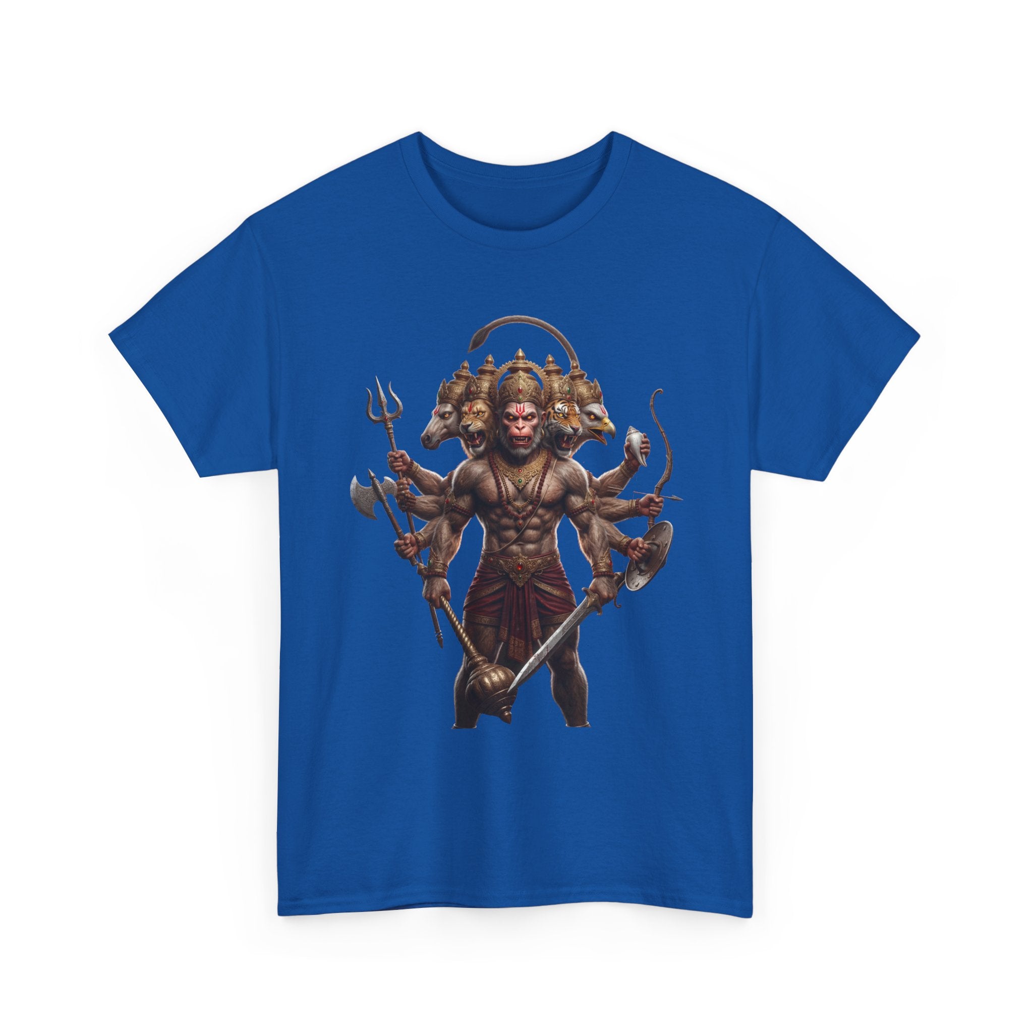 Panchamukhi Hanuman T-Shirt – Multi-Color Jai Shree Ram Tee (Front Print)