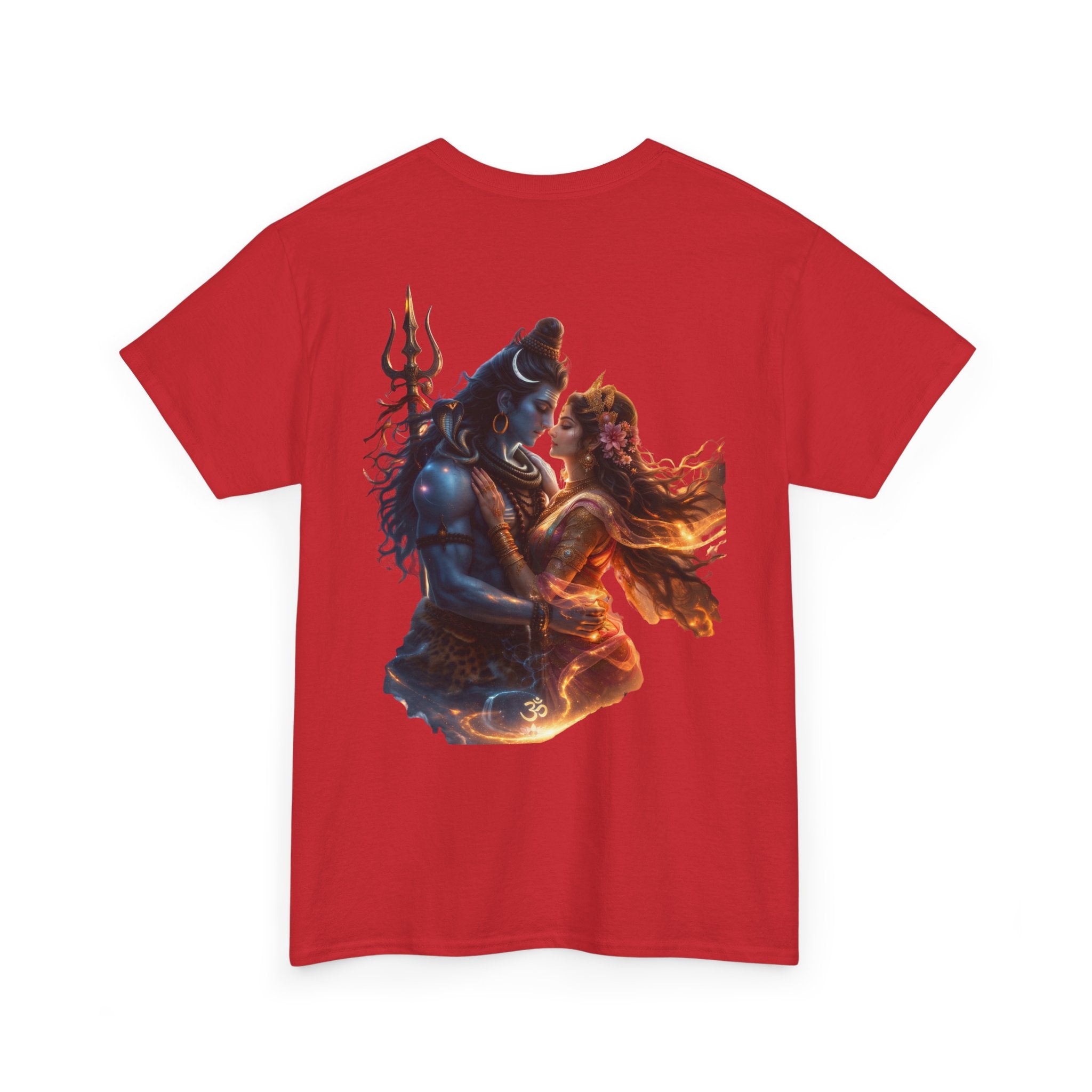 Shiv Parvati T-Shirt – Devotional Mahadev Tee (Back Print)