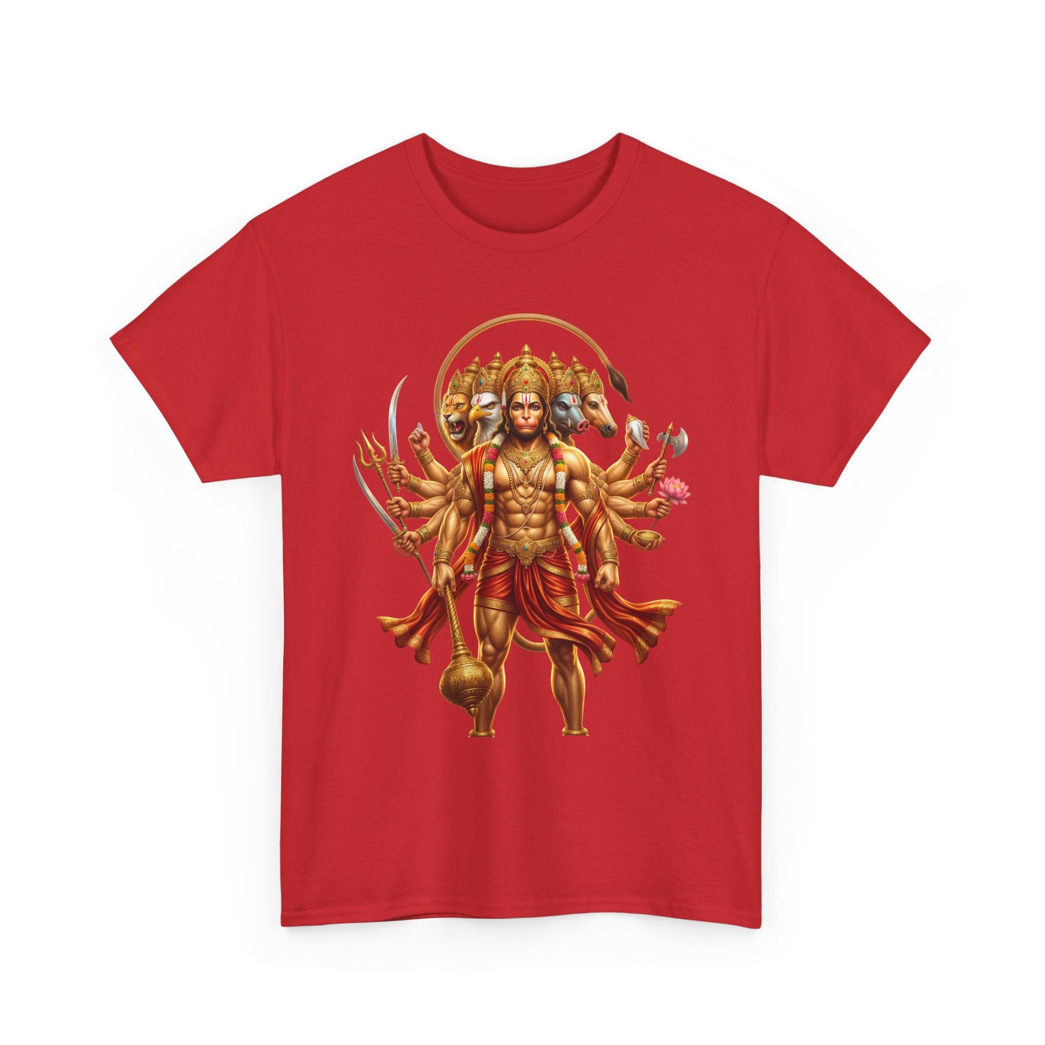 Panchamukhi Hanuman T-Shirt – Jai Shree Ram Devotional Tee (Front Print)