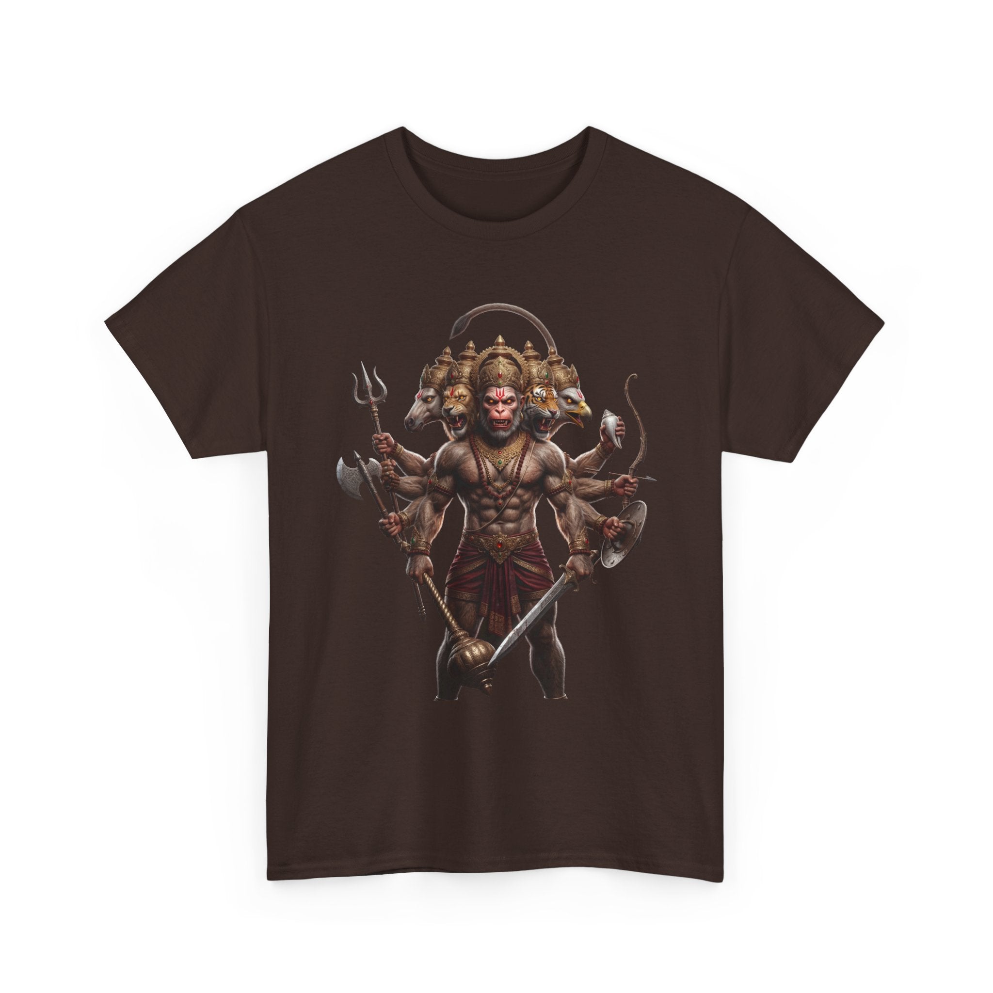 Panchamukhi Hanuman T-Shirt – Multi-Color Jai Shree Ram Tee (Front Print)
