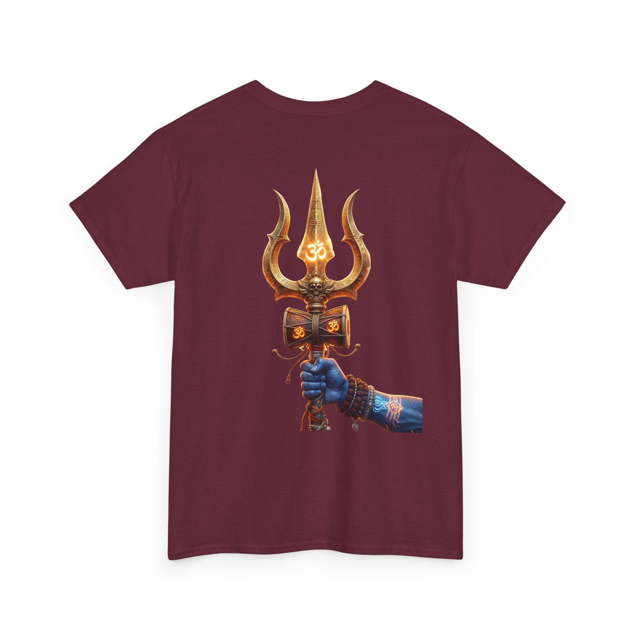 Bholenath Trishul Black Print T-Shirt | Om Namah Shivaya Mahadev Shiva Trishul Devotional Tee