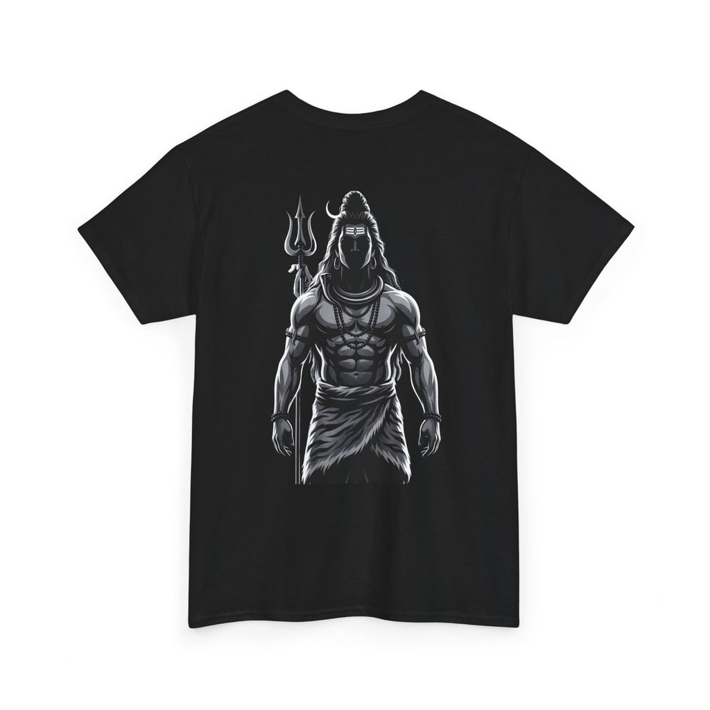 Bholenath Black Print T-Shirt | Om Namah Shivaya Mahadev Shiva Devotional Tee