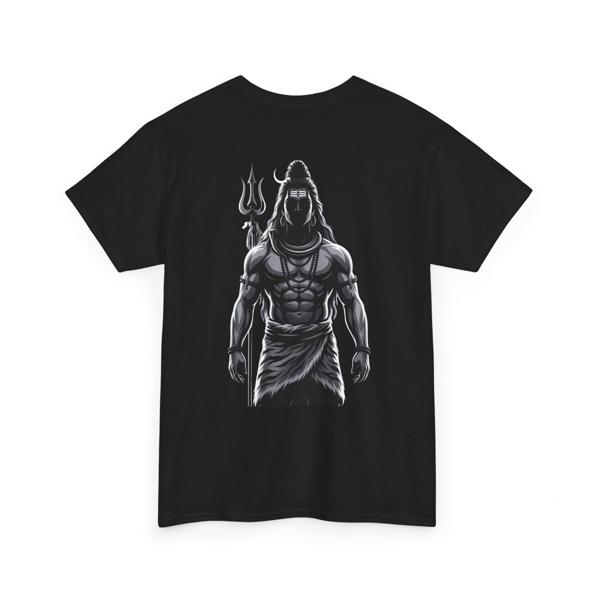 Bholenath Black Print T-Shirt | Om Namah Shivaya Mahadev Shiva Devotional Tee