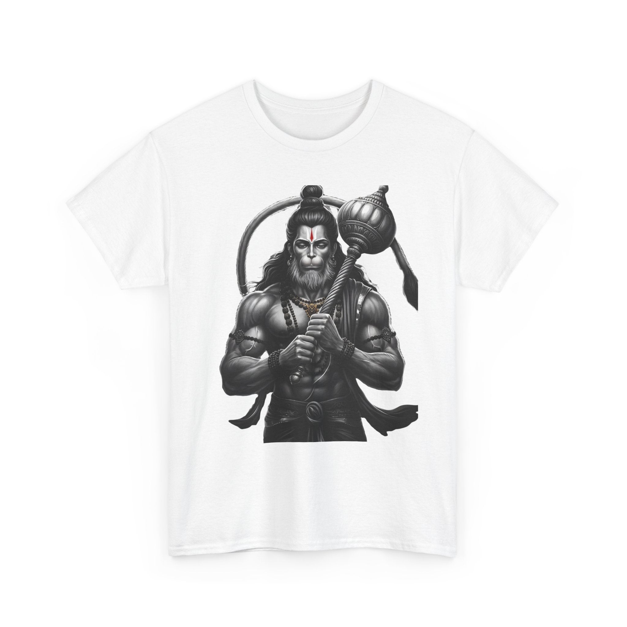 Bajrangi Bali Hanuman Front Print T-Shirt | Jai Shree Ram Devotional Tee