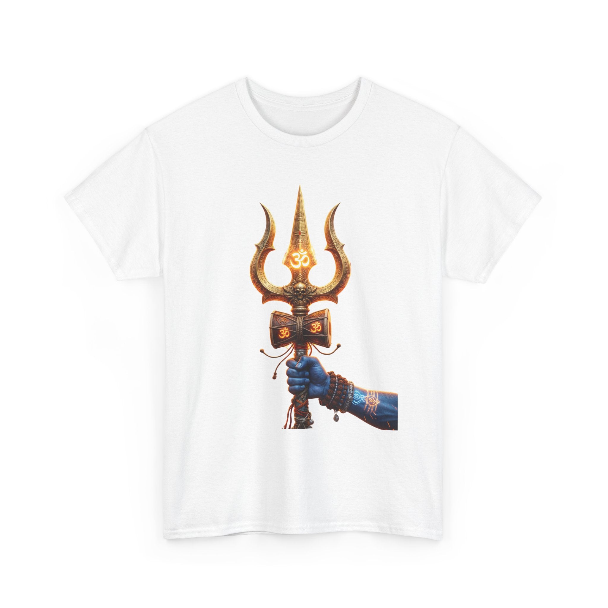 Bholenath Trishul Front Print T-Shirt | Om Namah Shivaya Mahadev Shiva Trishul Devotional Tee