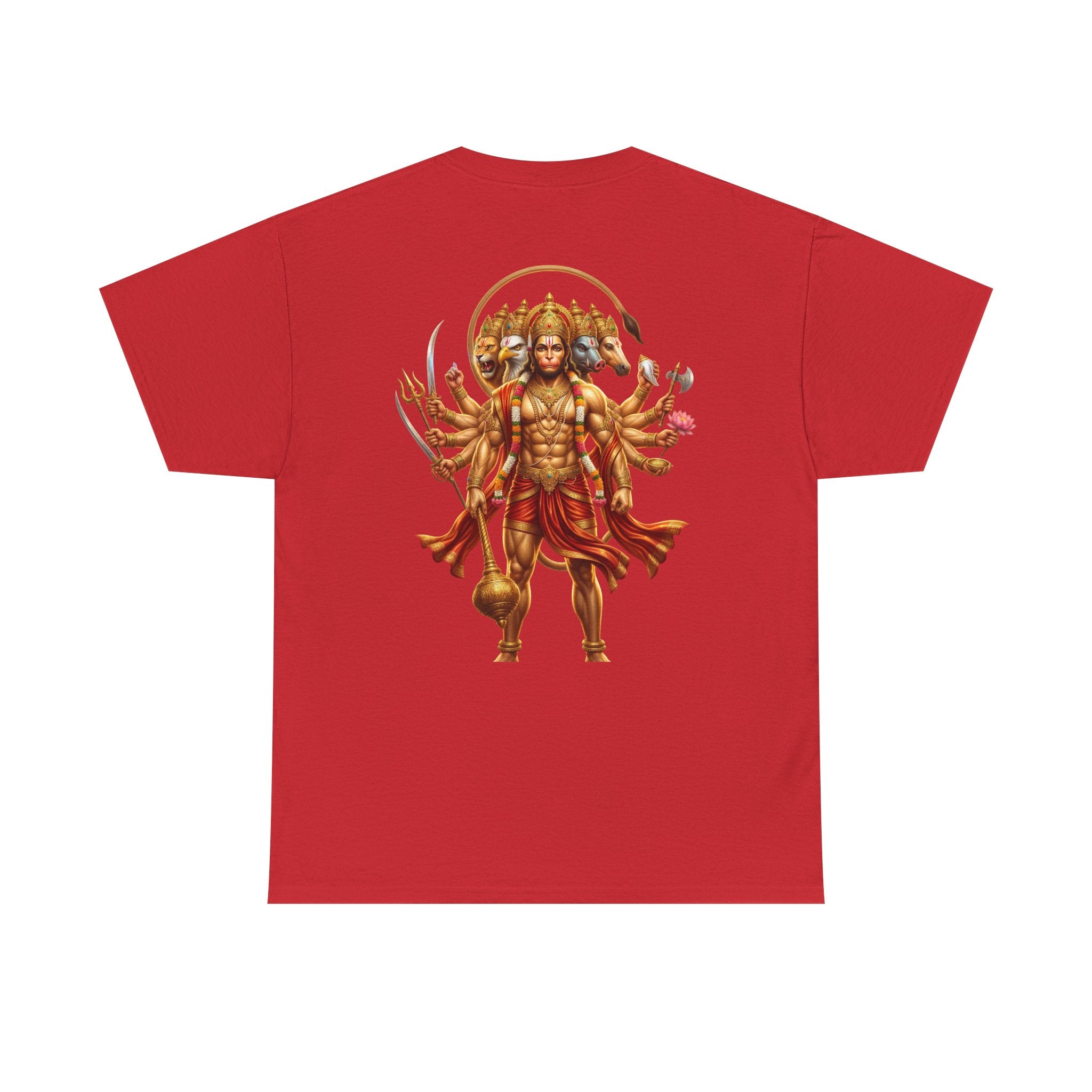 Panchamukhi Hanuman T-Shirt – Jai Shree Ram Devotional Tee (Back Print)