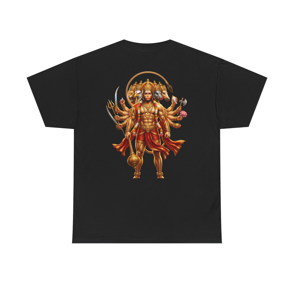 Panchamukhi Hanuman T-Shirt – Jai Shree Ram Devotional Tee (Back Print)