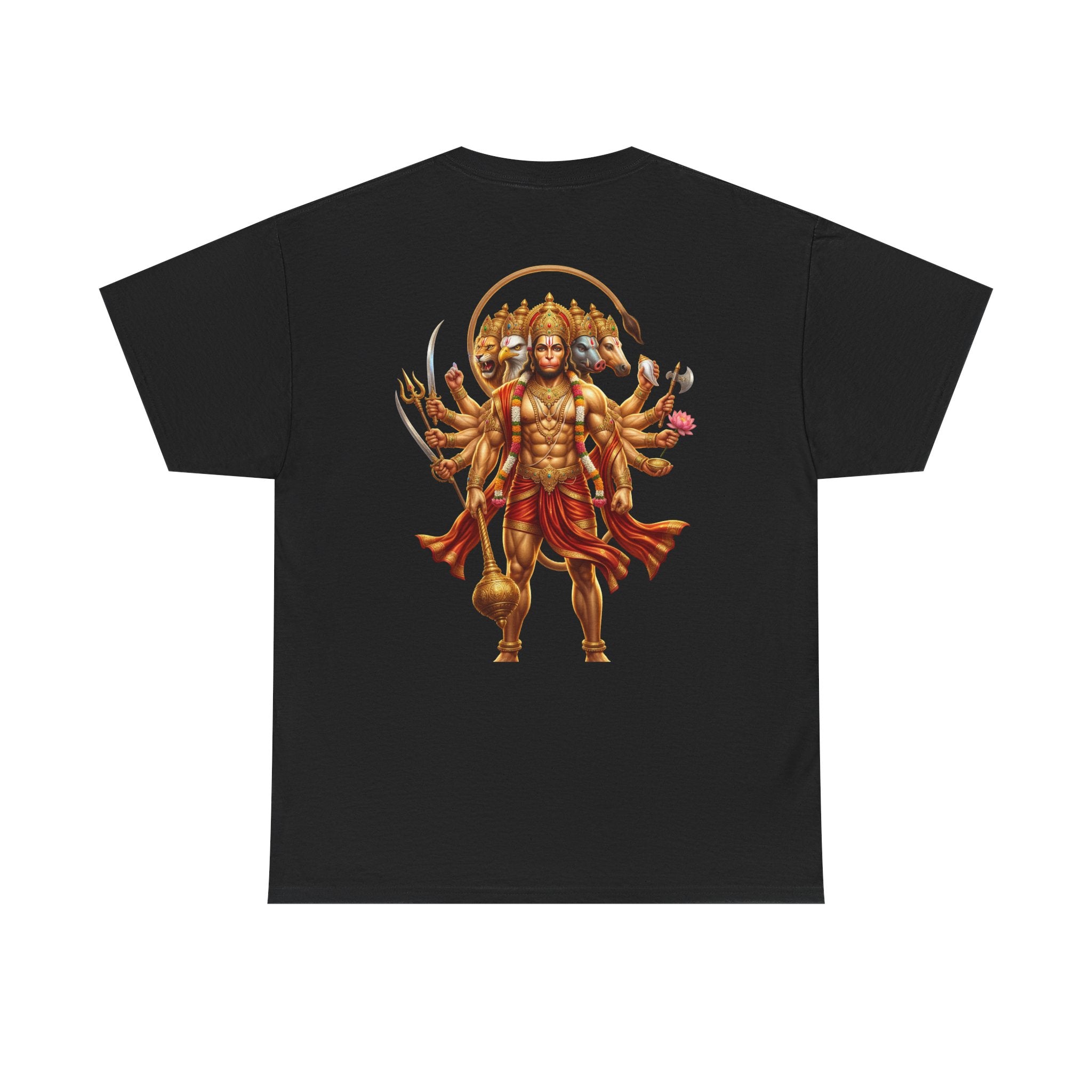 Panchamukhi Hanuman T-Shirt – Jai Shree Ram Devotional Tee (Back Print)