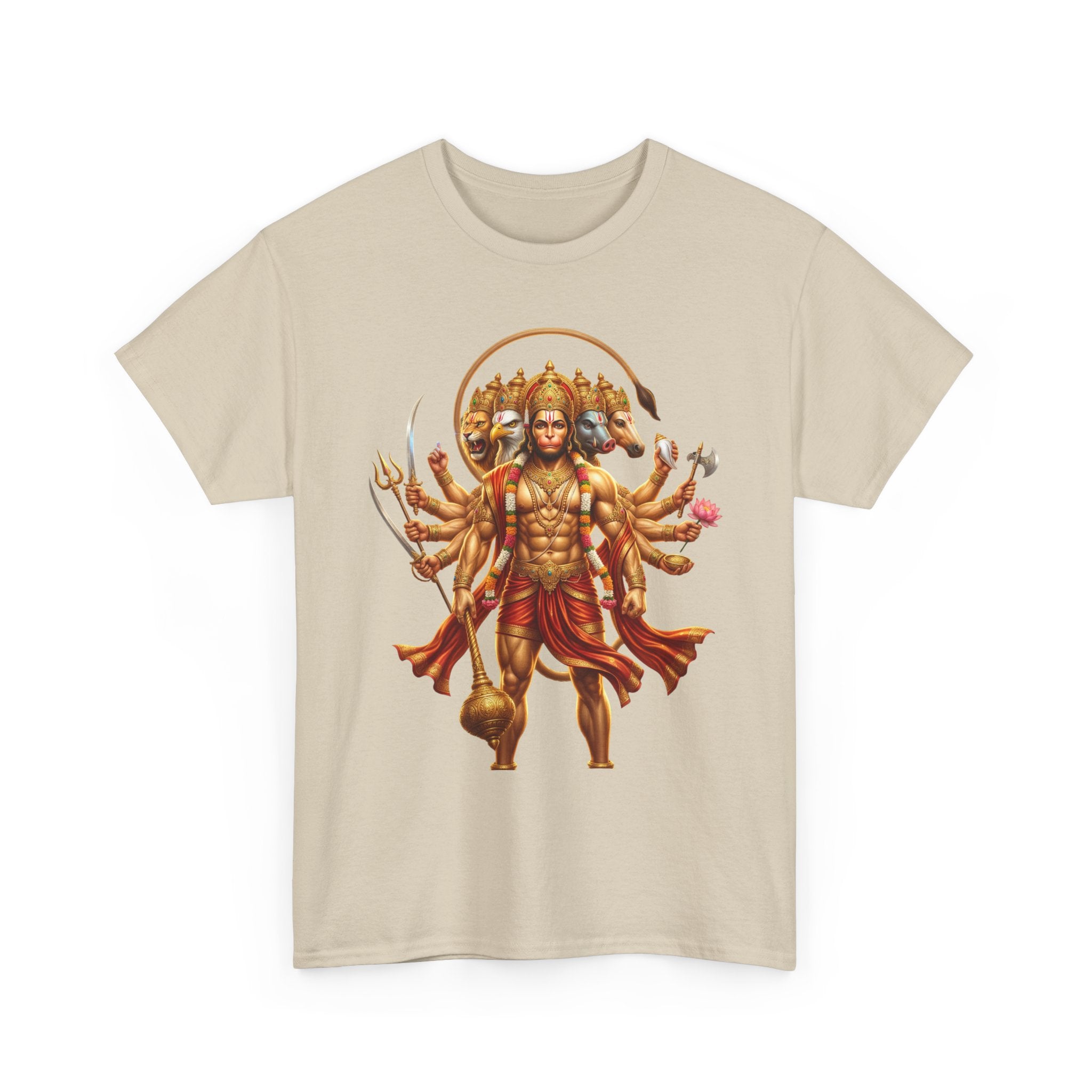Panchamukhi Hanuman T-Shirt – Jai Shree Ram Devotional Tee (Front Print)