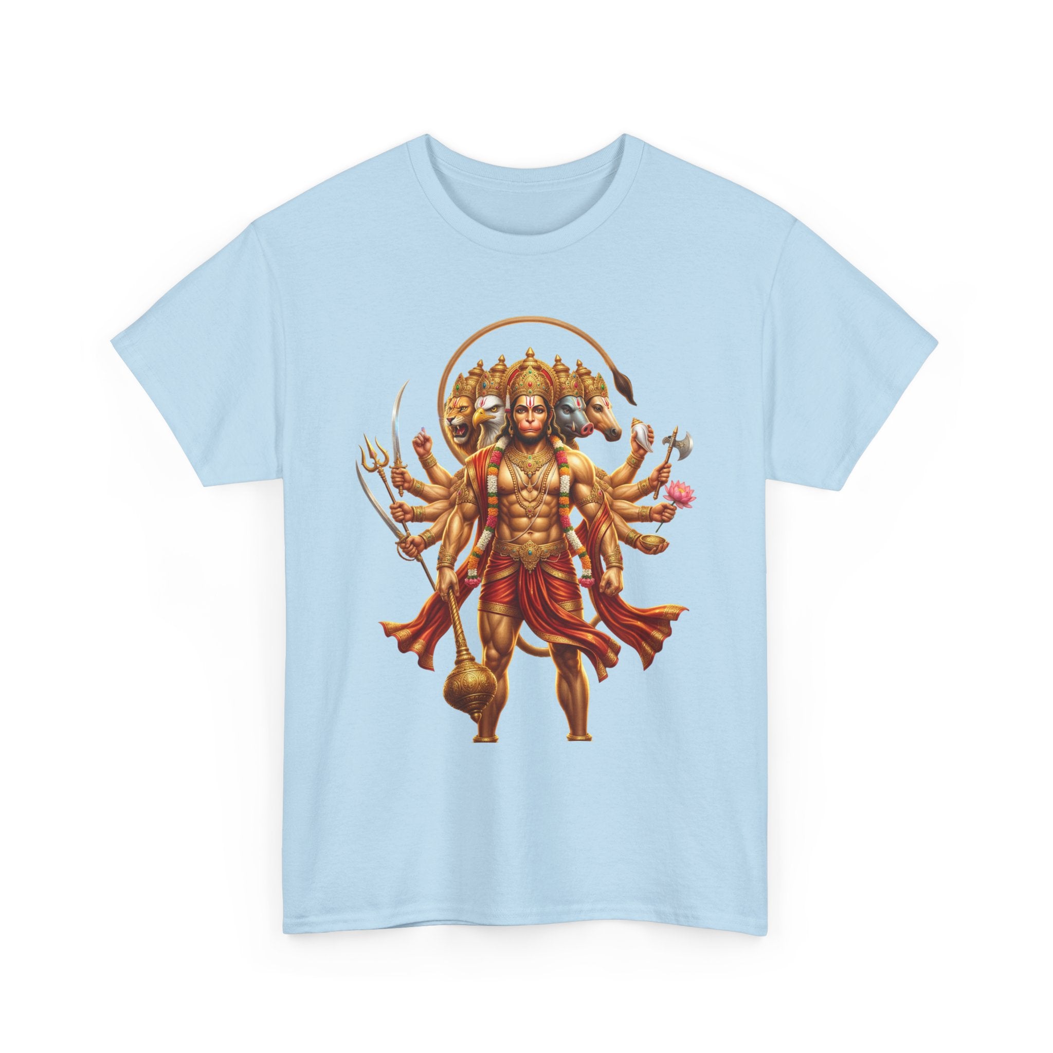 Panchamukhi Hanuman T-Shirt – Jai Shree Ram Devotional Tee (Front Print)