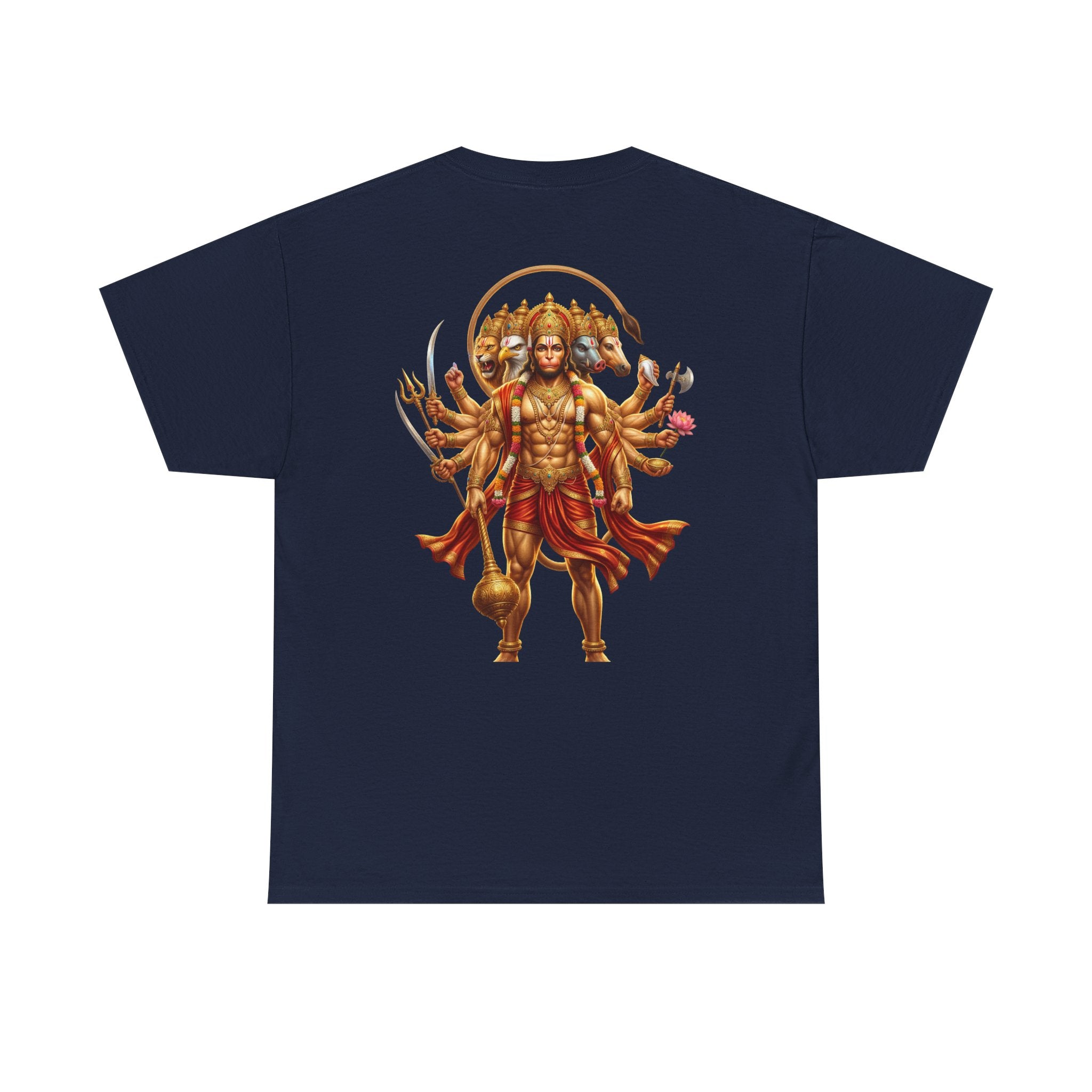 Panchamukhi Hanuman T-Shirt – Jai Shree Ram Devotional Tee (Back Print)