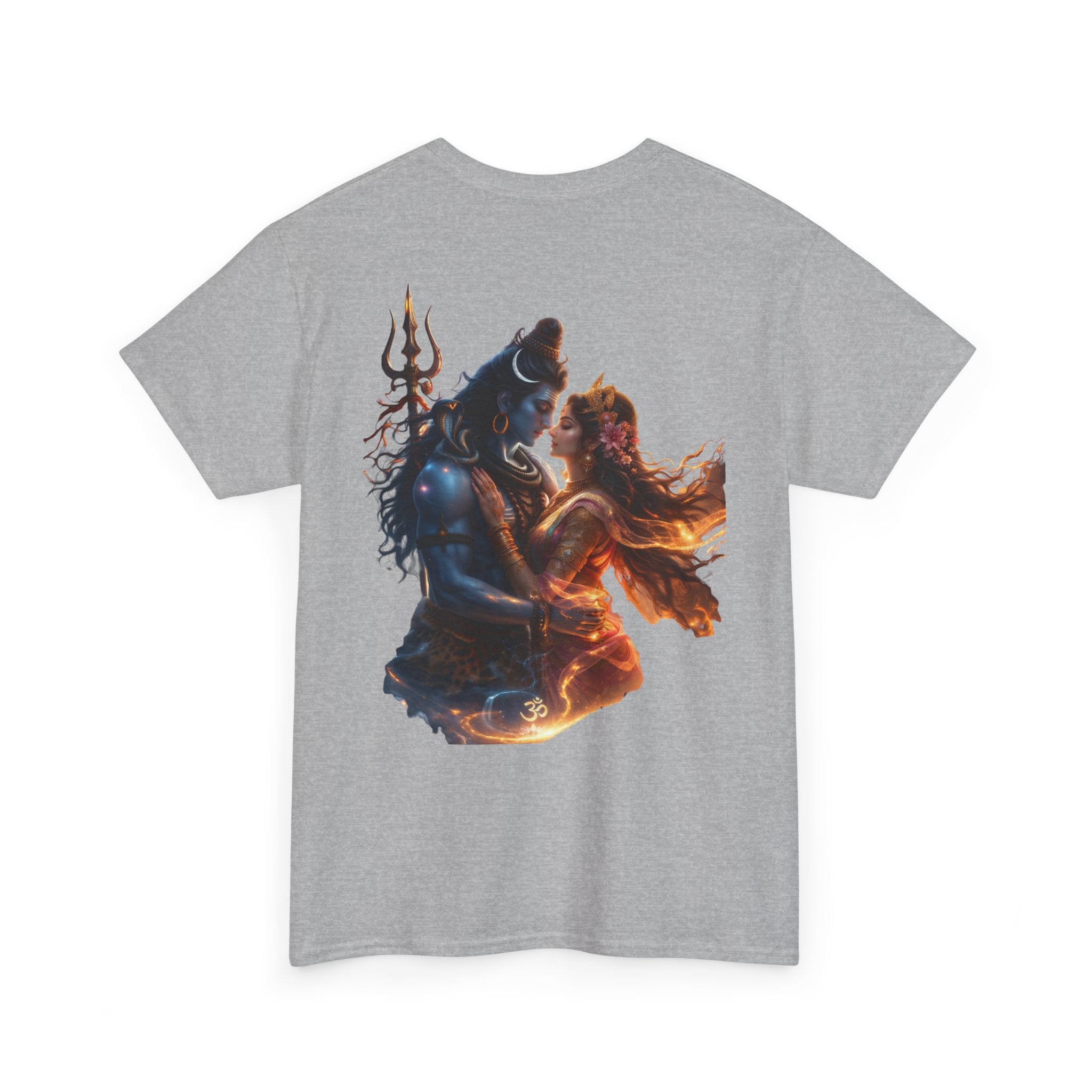 Shiv Parvati T-Shirt – Devotional Mahadev Tee (Back Print)