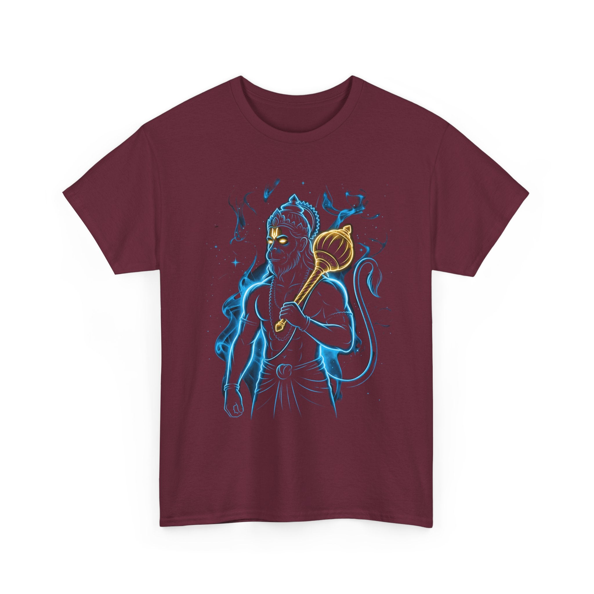 Hanuman Front Print T-Shirt | Jai Bajrang Bali Devotional Hanuman Tee