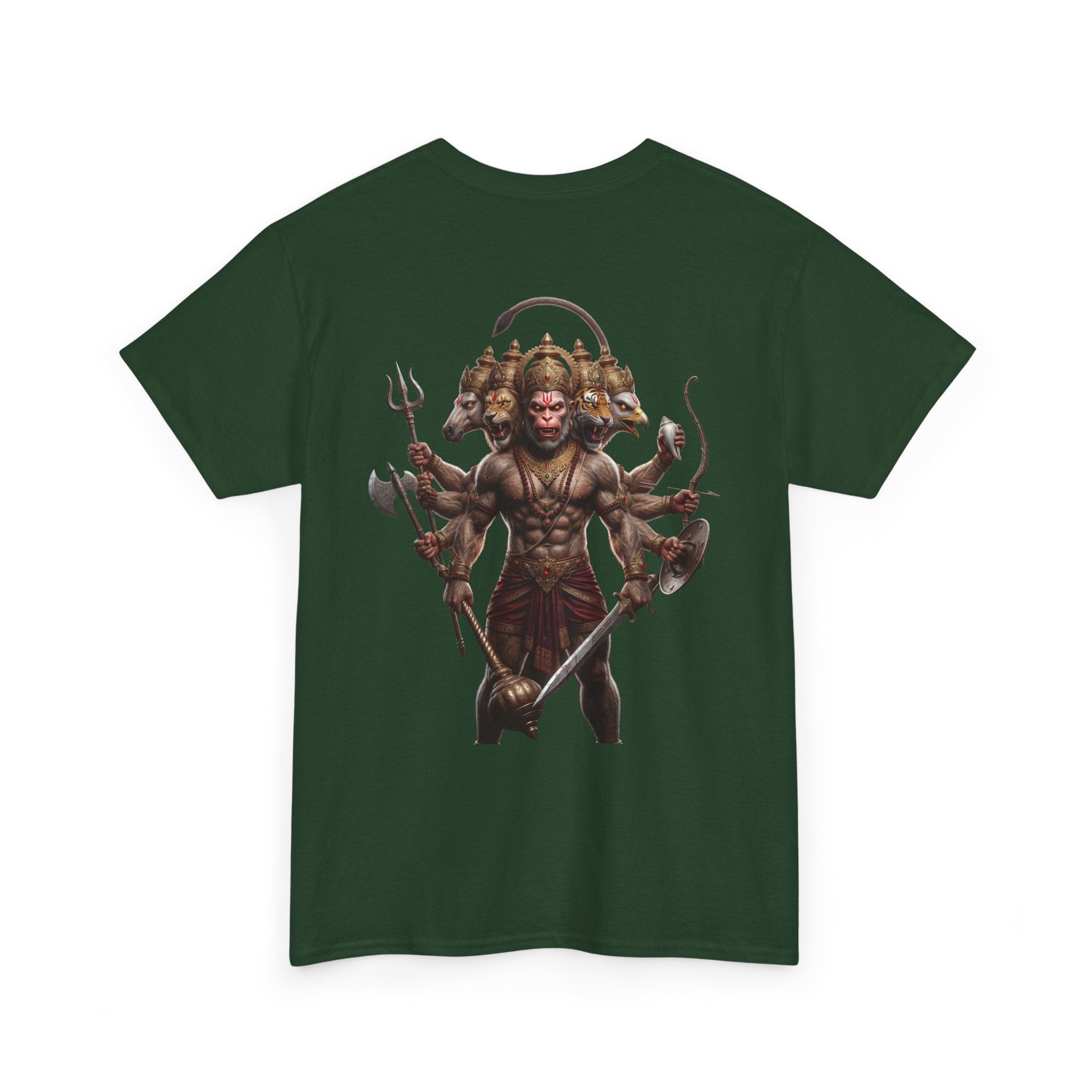 Panchamukhi Hanuman T-Shirt – Multi-Color Jai Shree Ram Tee (Back Print)