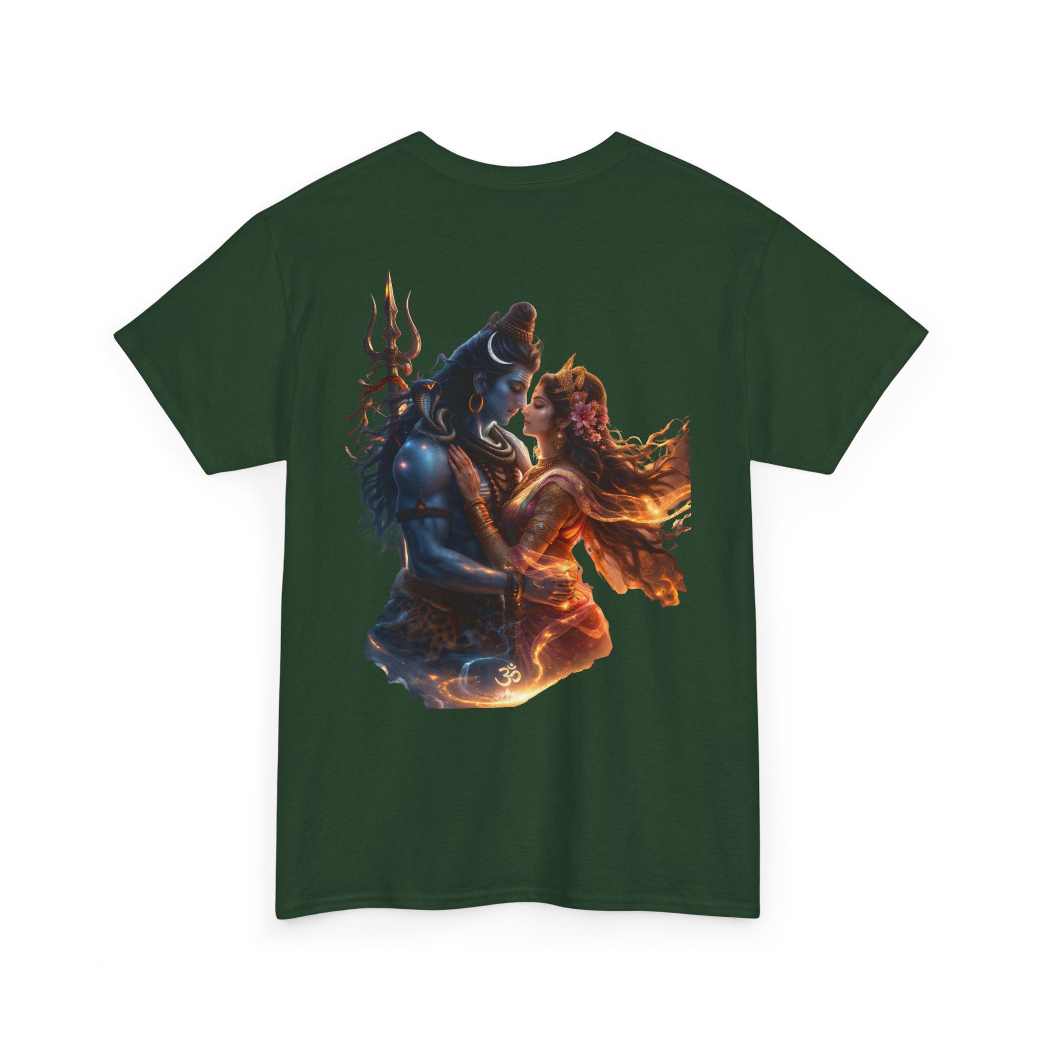 Shiv Parvati T-Shirt – Devotional Mahadev Tee (Back Print)