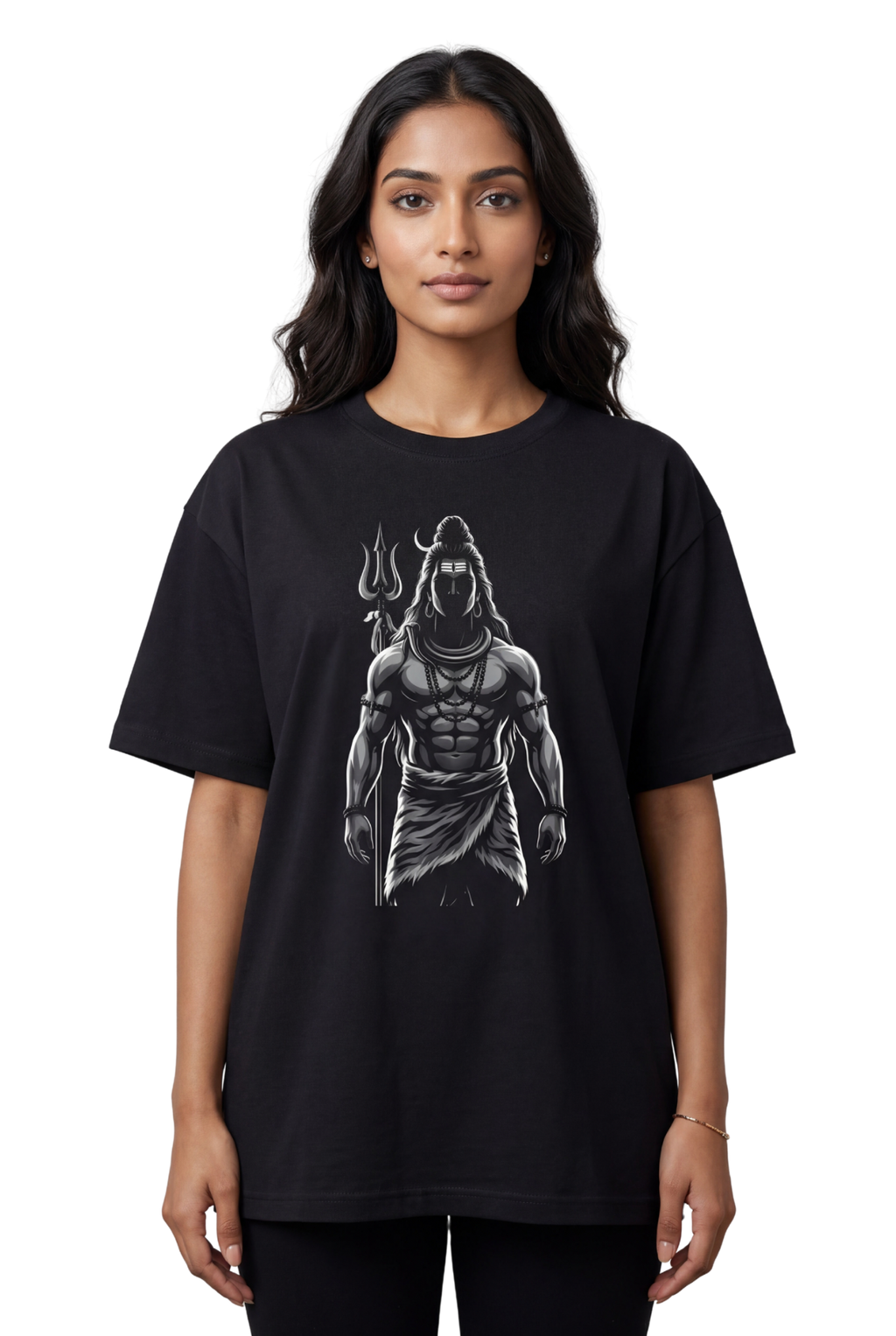 Bholenath Front Print T-Shirt | Om Namah Shivaya Mahadev Shiva Devotional Tee