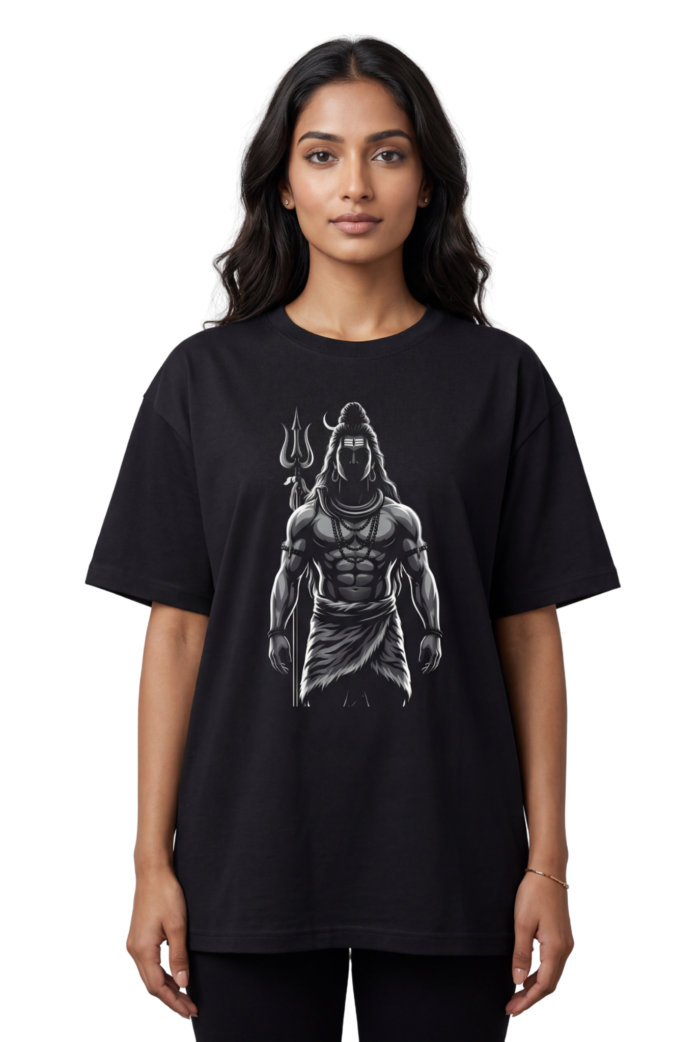 Bholenath Front Print T-Shirt | Om Namah Shivaya Mahadev Shiva Devotional Tee